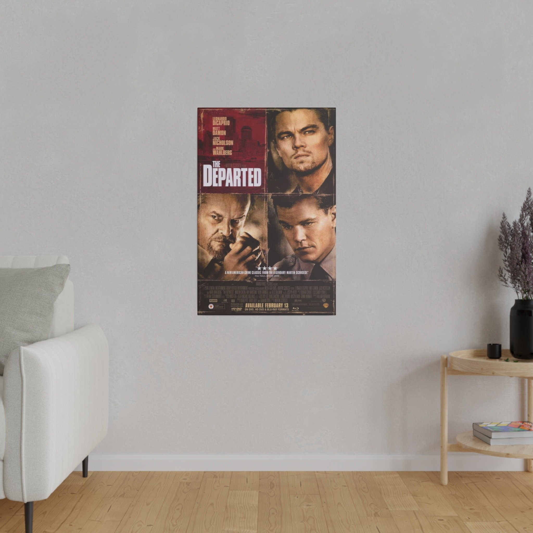 The Departed Movie Poster 3 Custom Canvas Wall Print