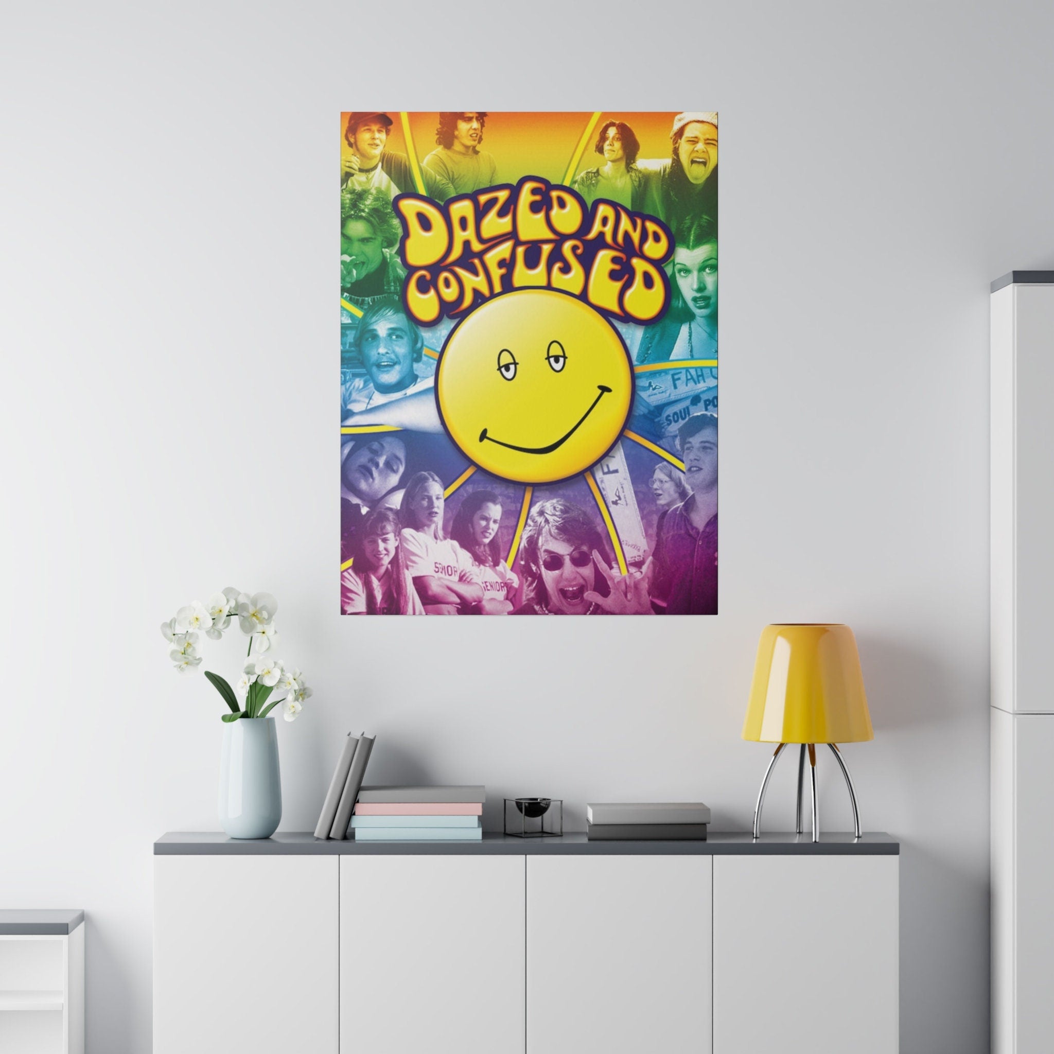 Dazed And Confused Rainbow Custom Canvas Wall Print