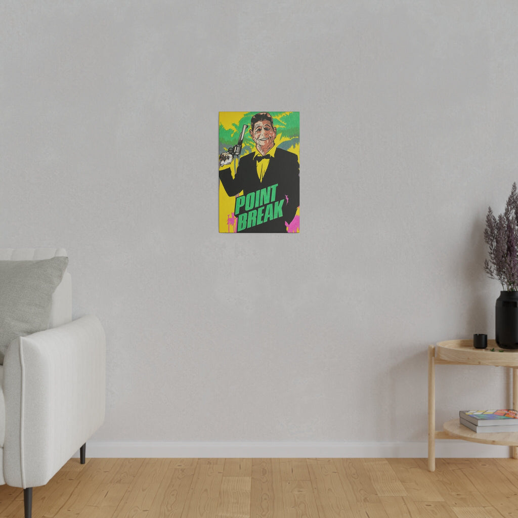 Point Break Reagan Color Blast Custom Canvas Wall Print