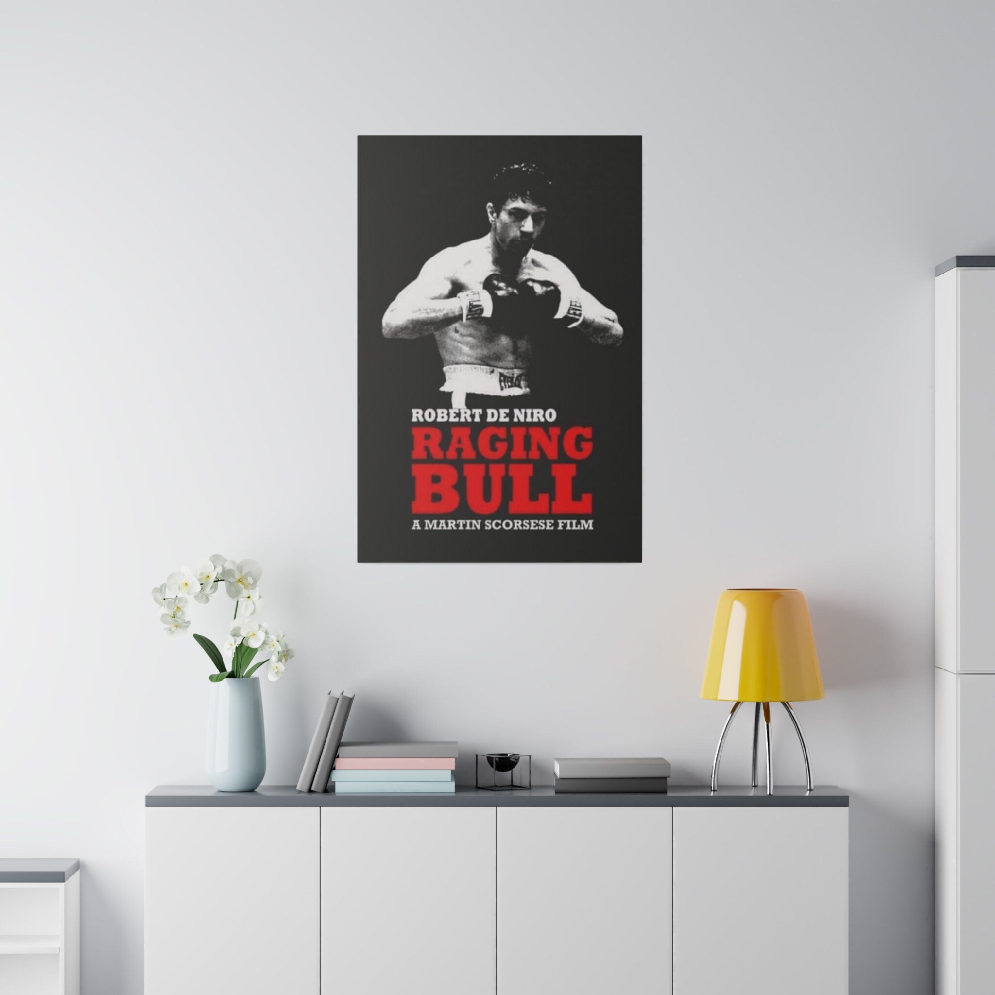 Raging Bull Poster Custom Canvas Wall Print