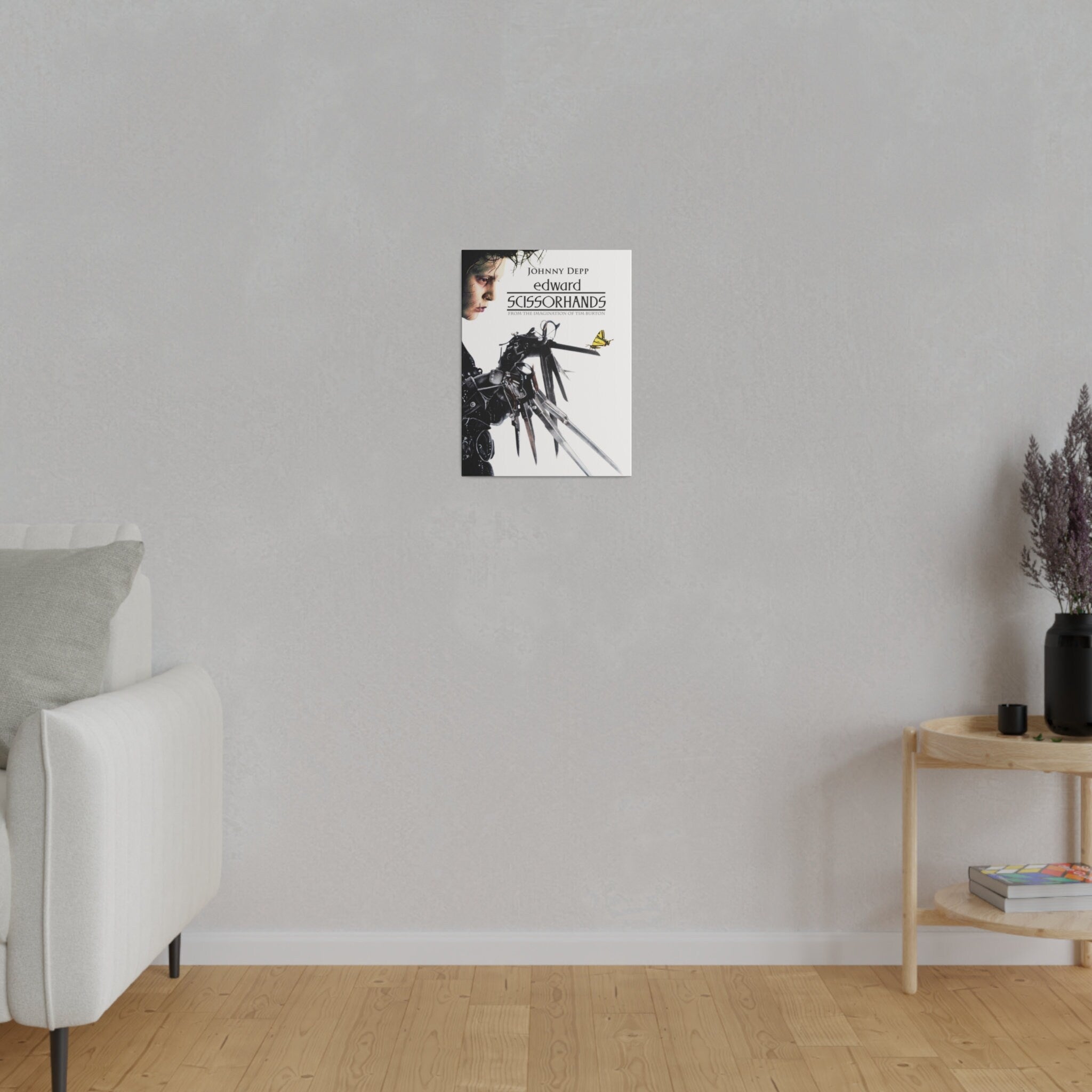 Edward Scissorhands Movie Poster Custom Canvas Wall Print
