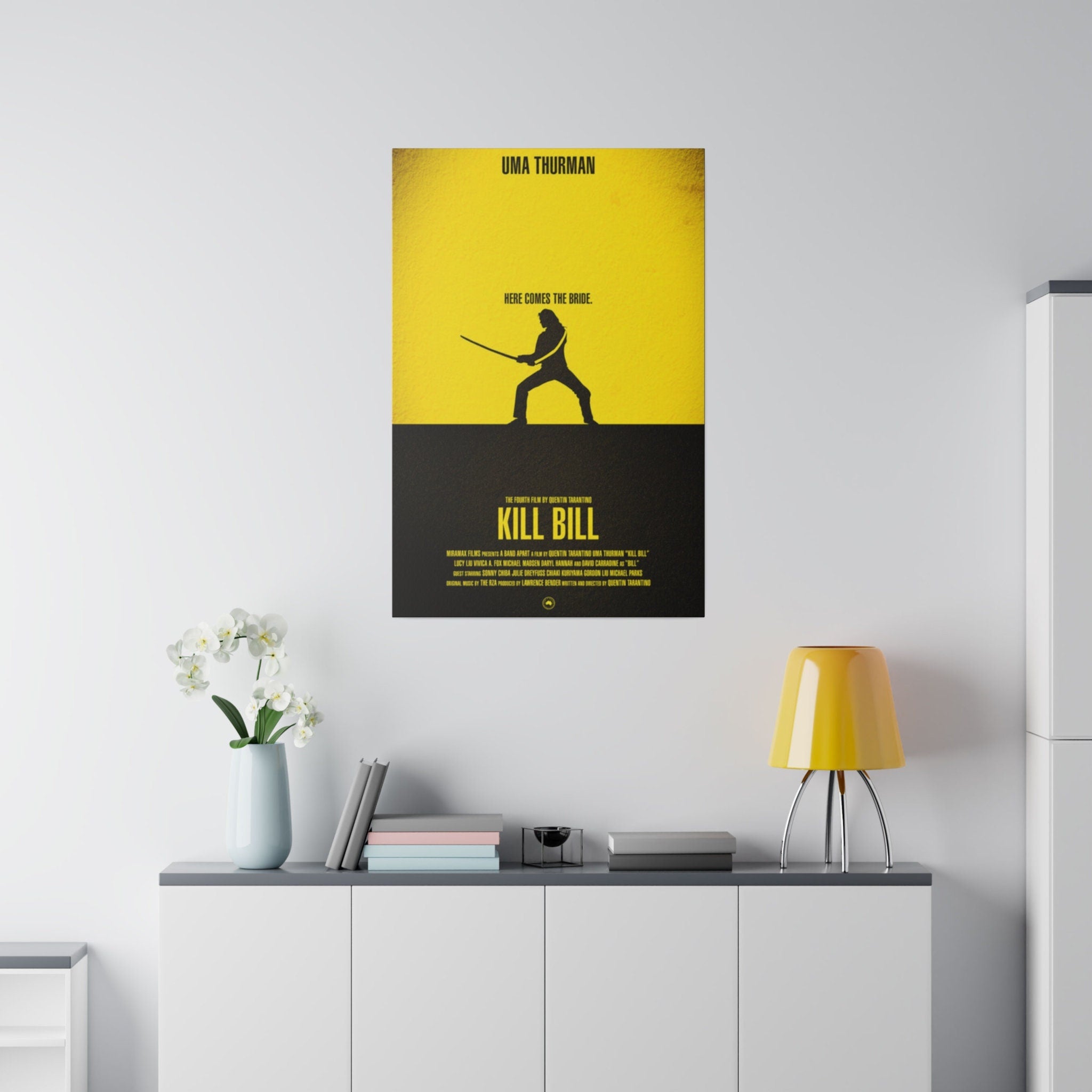 Kill Bill Movie Poster Custom Canvas Wall Print