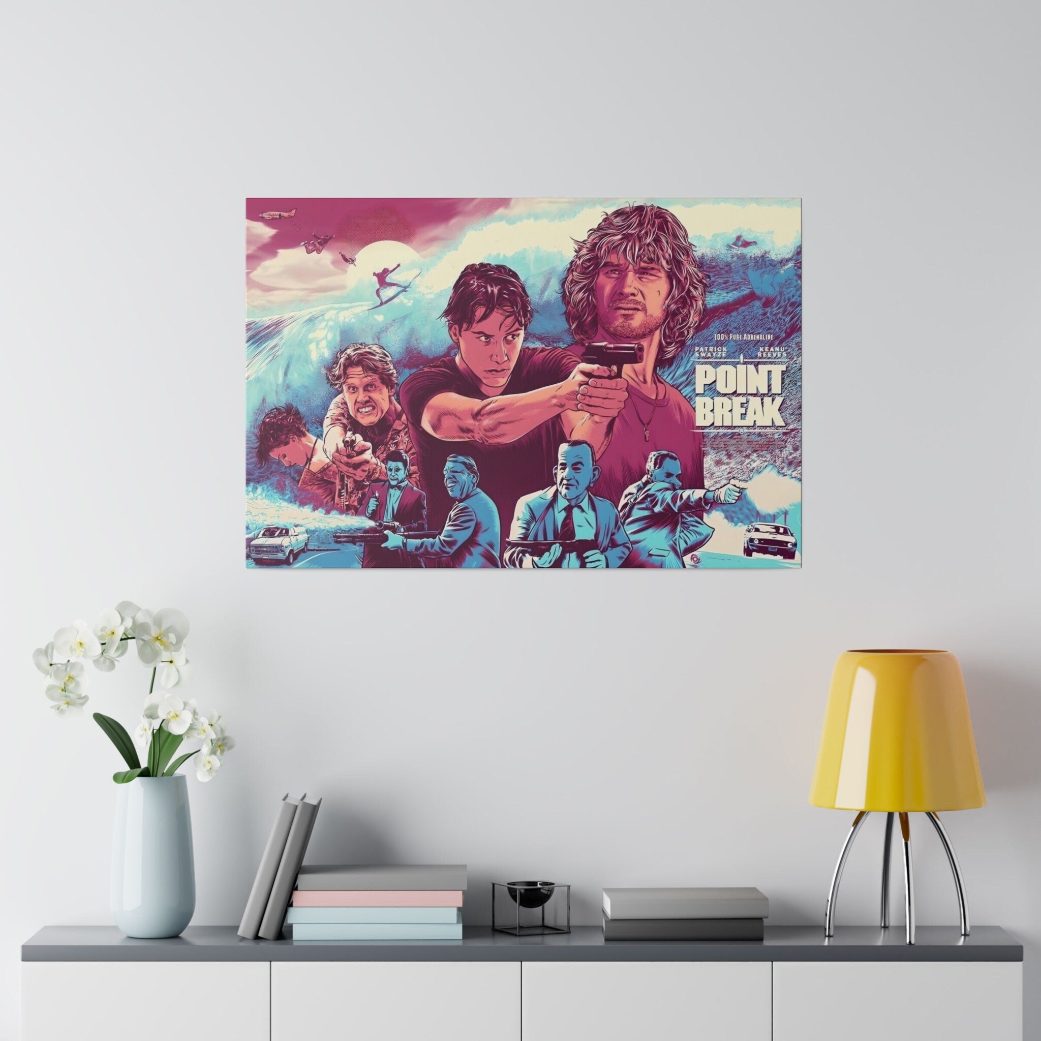 Point Break Canvas Wall Print "Point Break Animated Movie Poster Tribute"