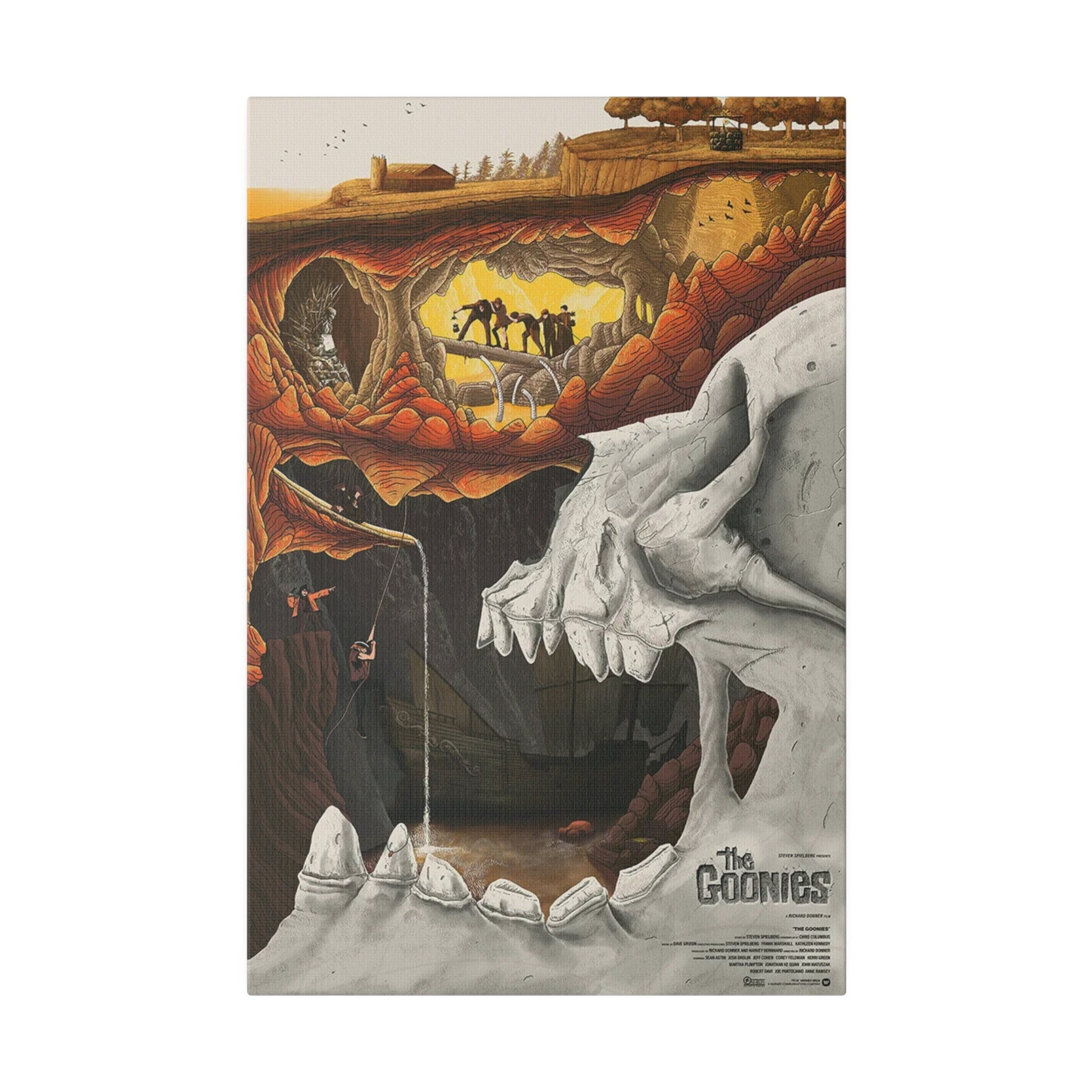 The Goonies Abstract Movie Poster Custom Canvas Wall Print