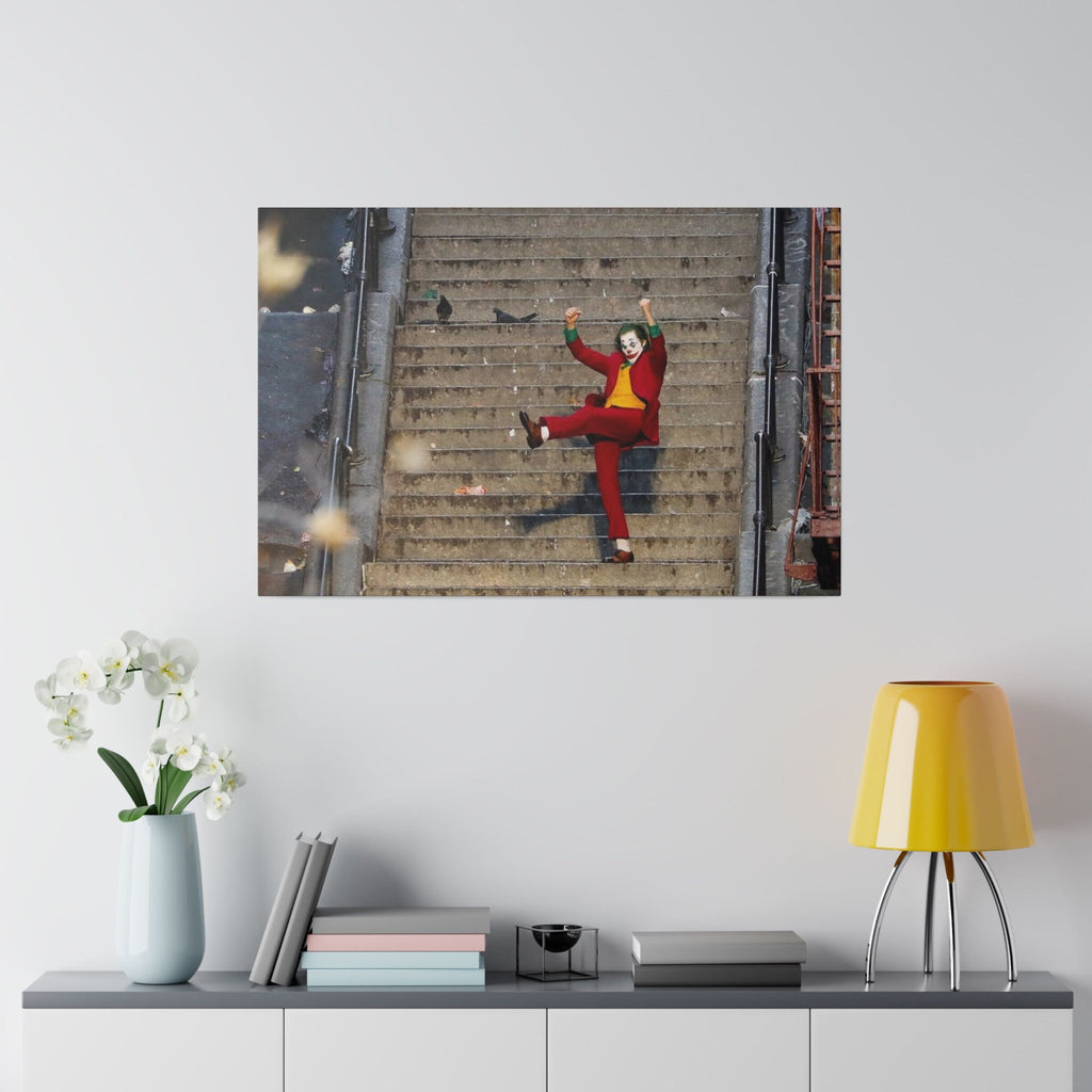 Joker Stairs Dance Color Photograph Custom Canvas Wall Print