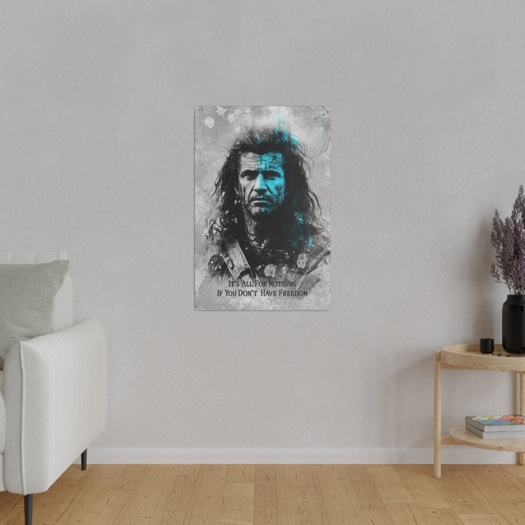 Braveheart Freedom Custom Canvas Wall Print