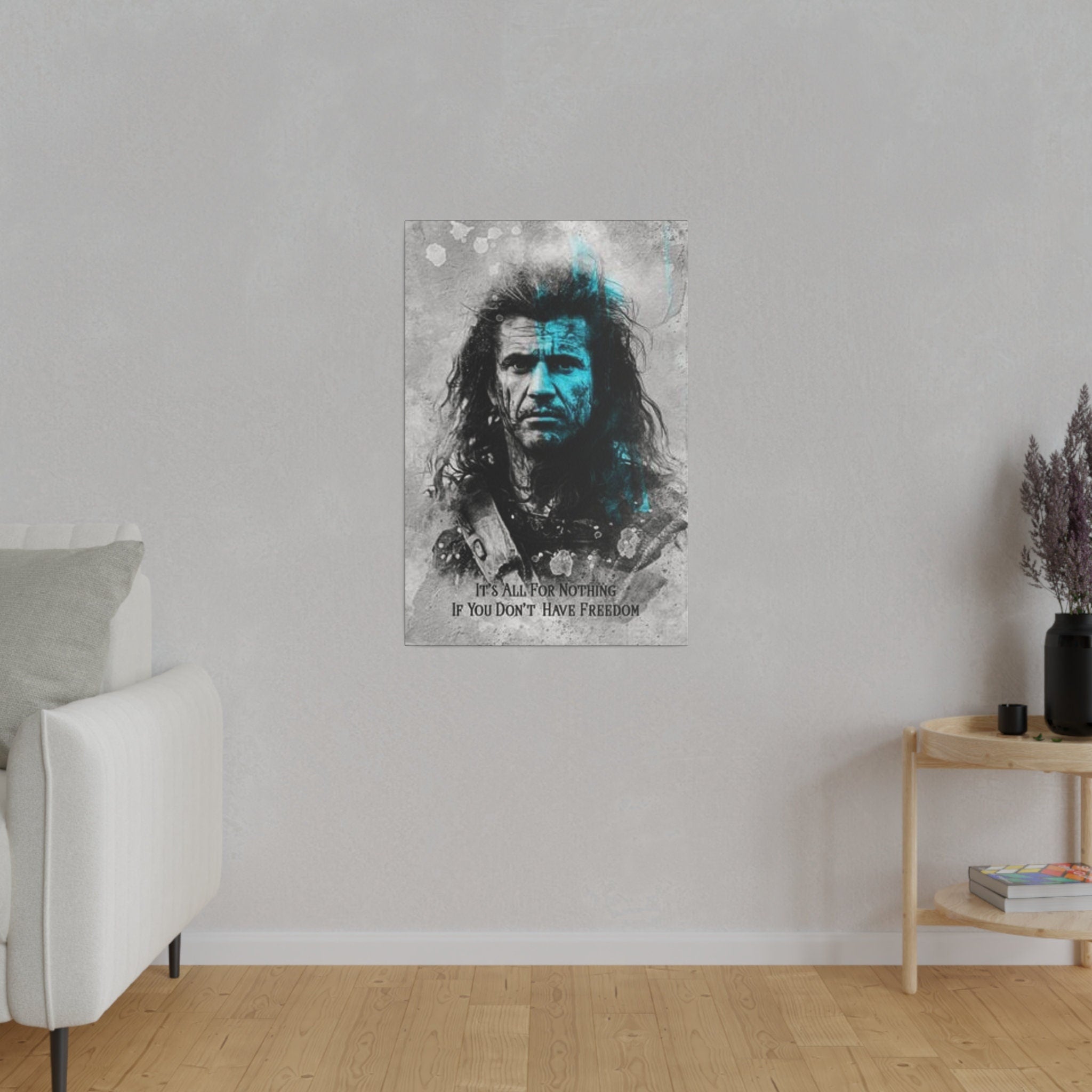 Braveheart Freedom Custom Canvas Wall Print