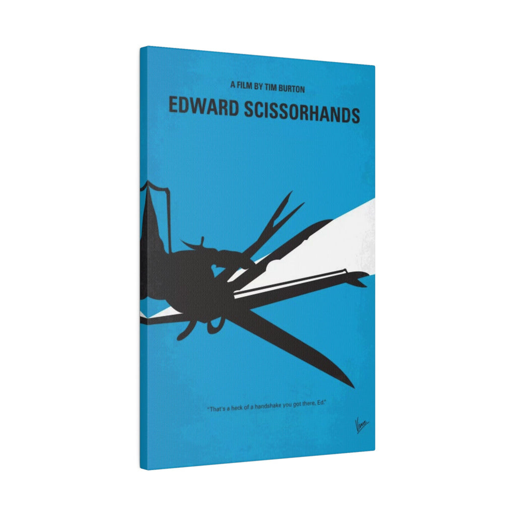 Edward Scissorhands Minimalist Movie Poster Canvas Wall Print