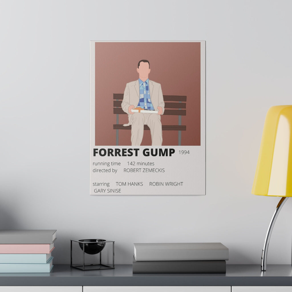 Forrest Gump Minimalist Movie Poster Custom Canvas Wall Print