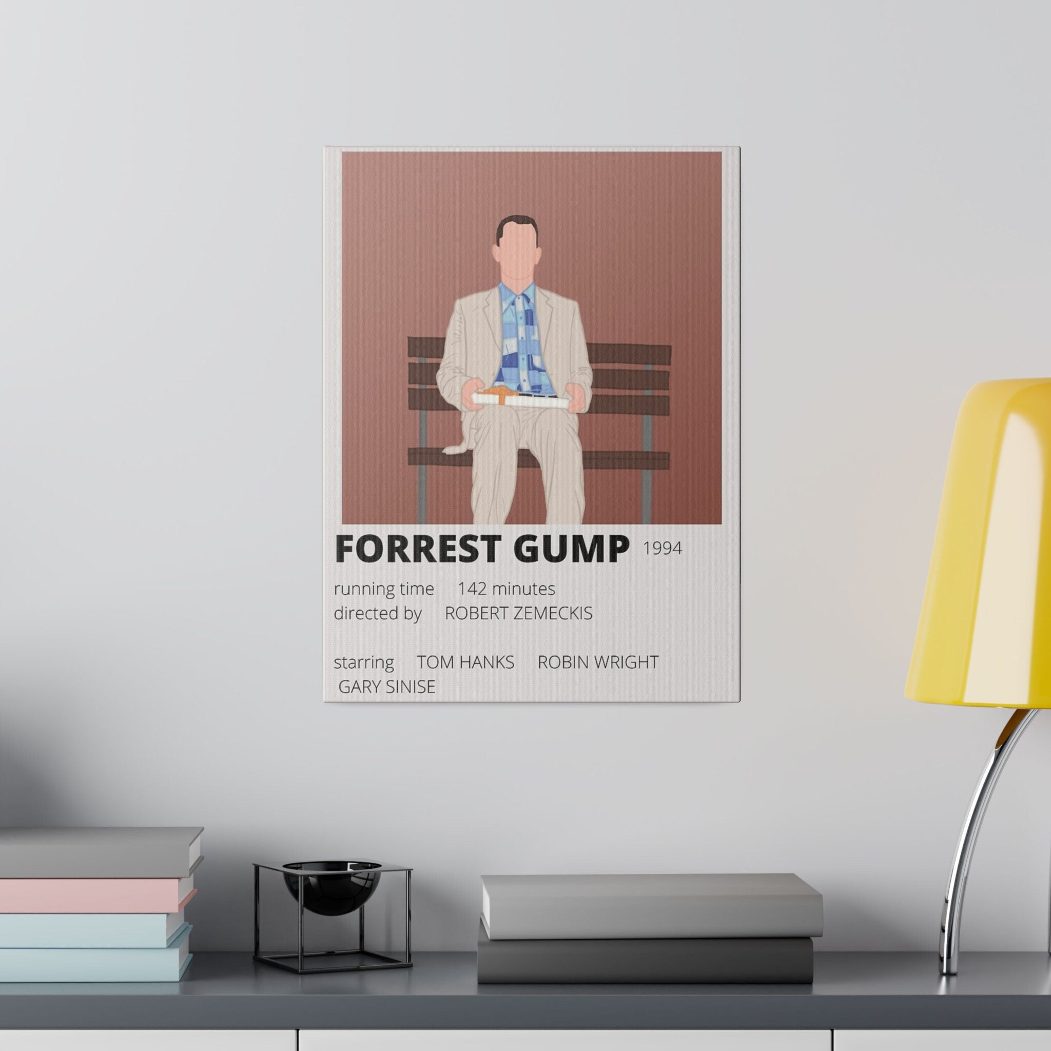 Forrest Gump Minimalist Movie Poster Custom Canvas Wall Print