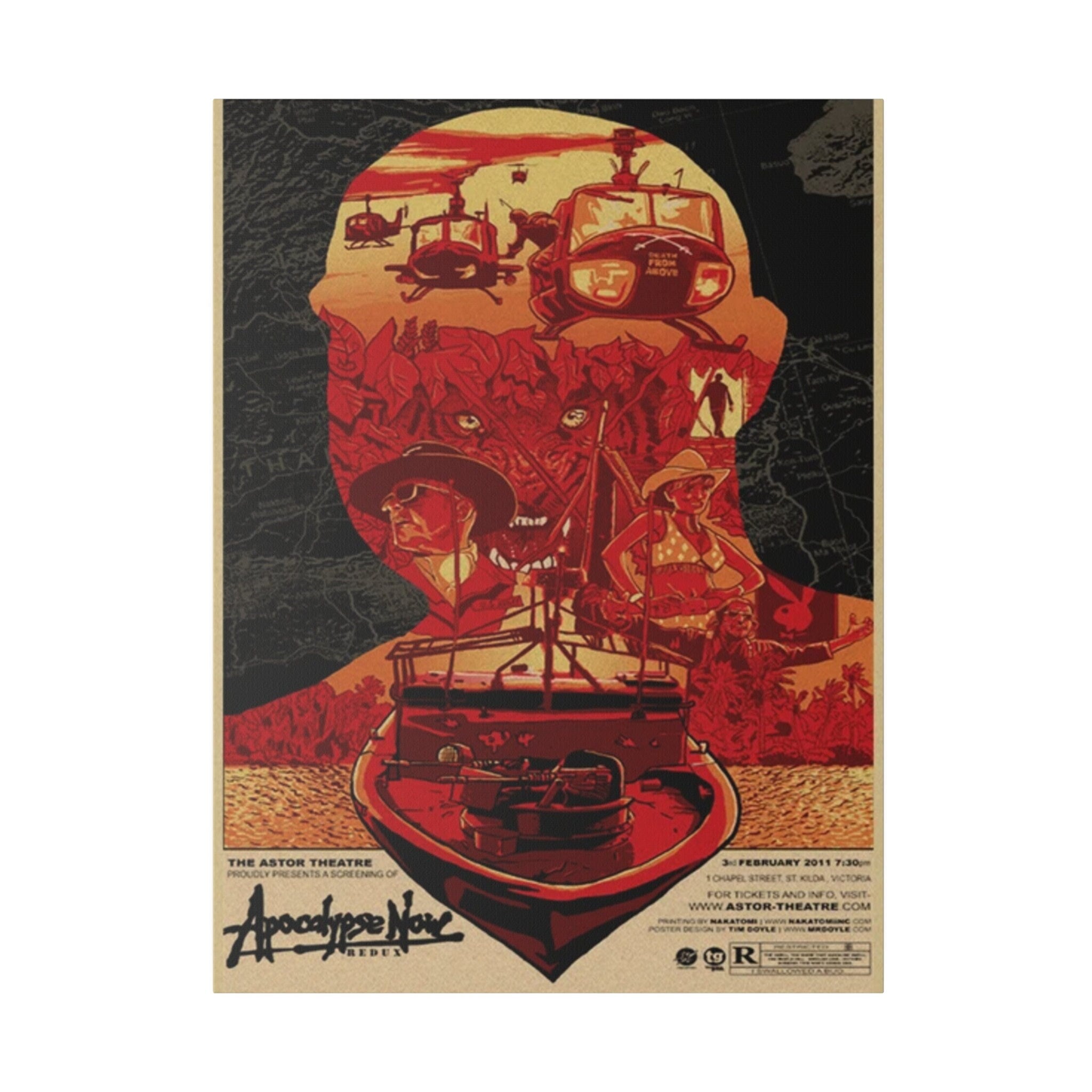 Apocalypse Now Abstract Movie Poster Custom Canvas Wall Print