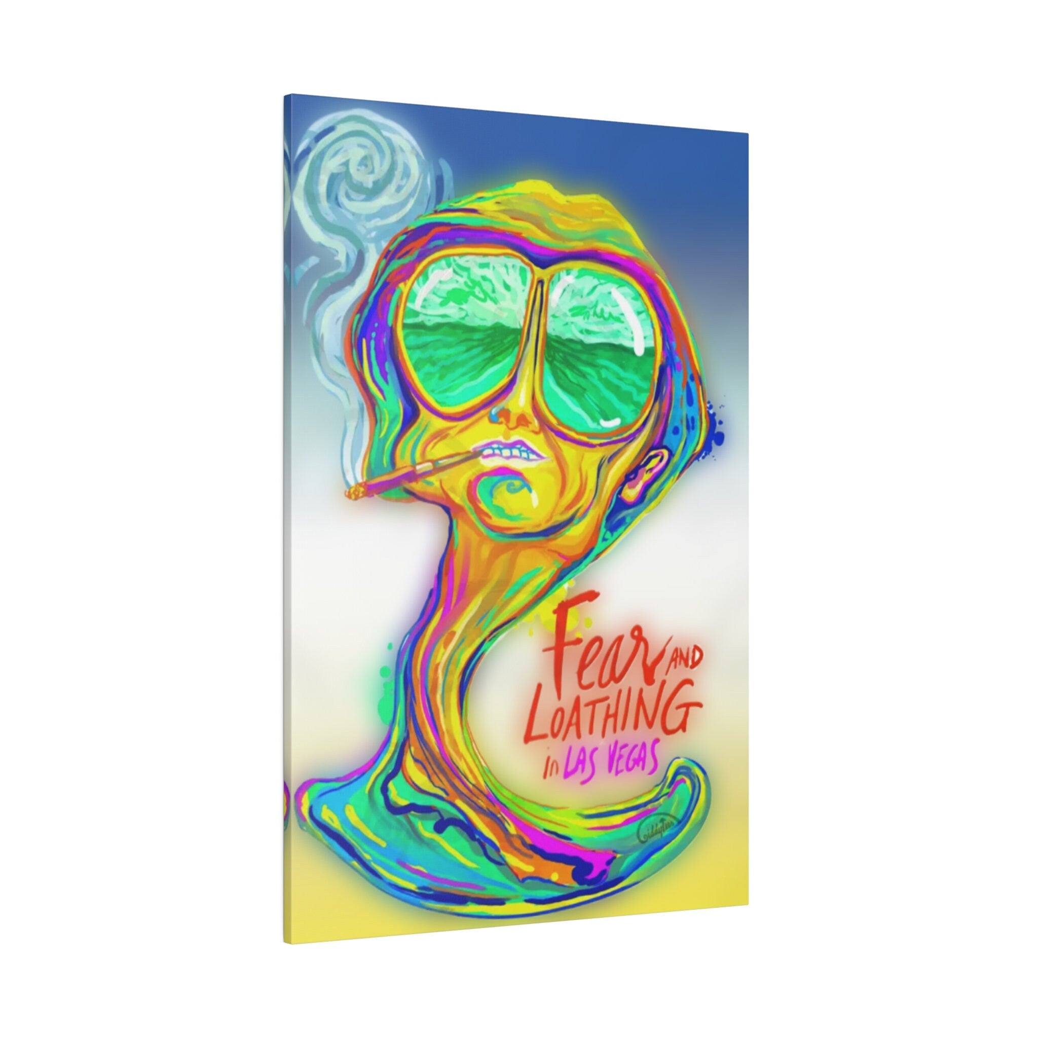 Fear and Loathing In Las Vegas Psychedelic Movie Poster Custom Canvas Wall Print