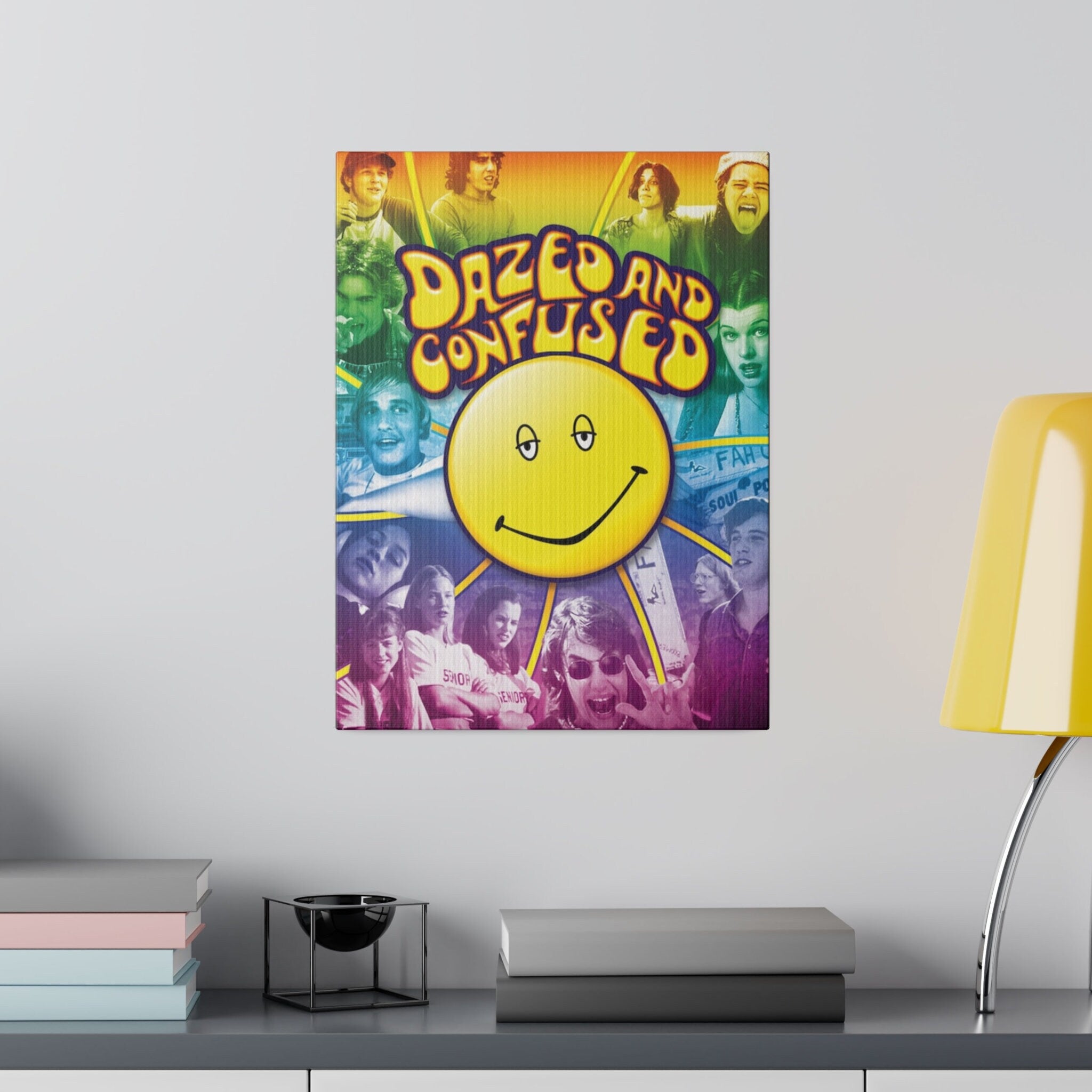 Dazed And Confused Rainbow Custom Canvas Wall Print