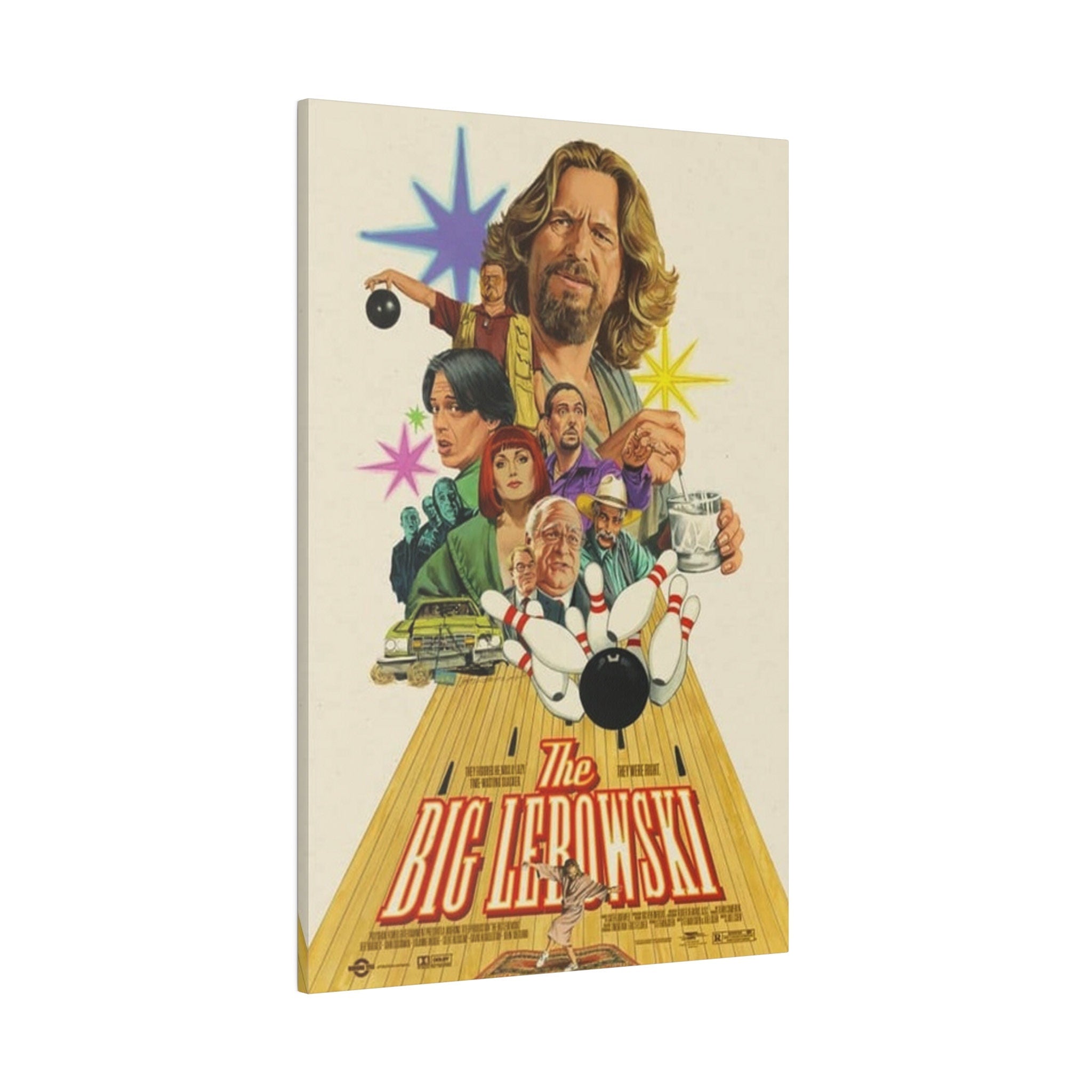 The Big Lebowski Movie Poster Custom Canvas Wall Print