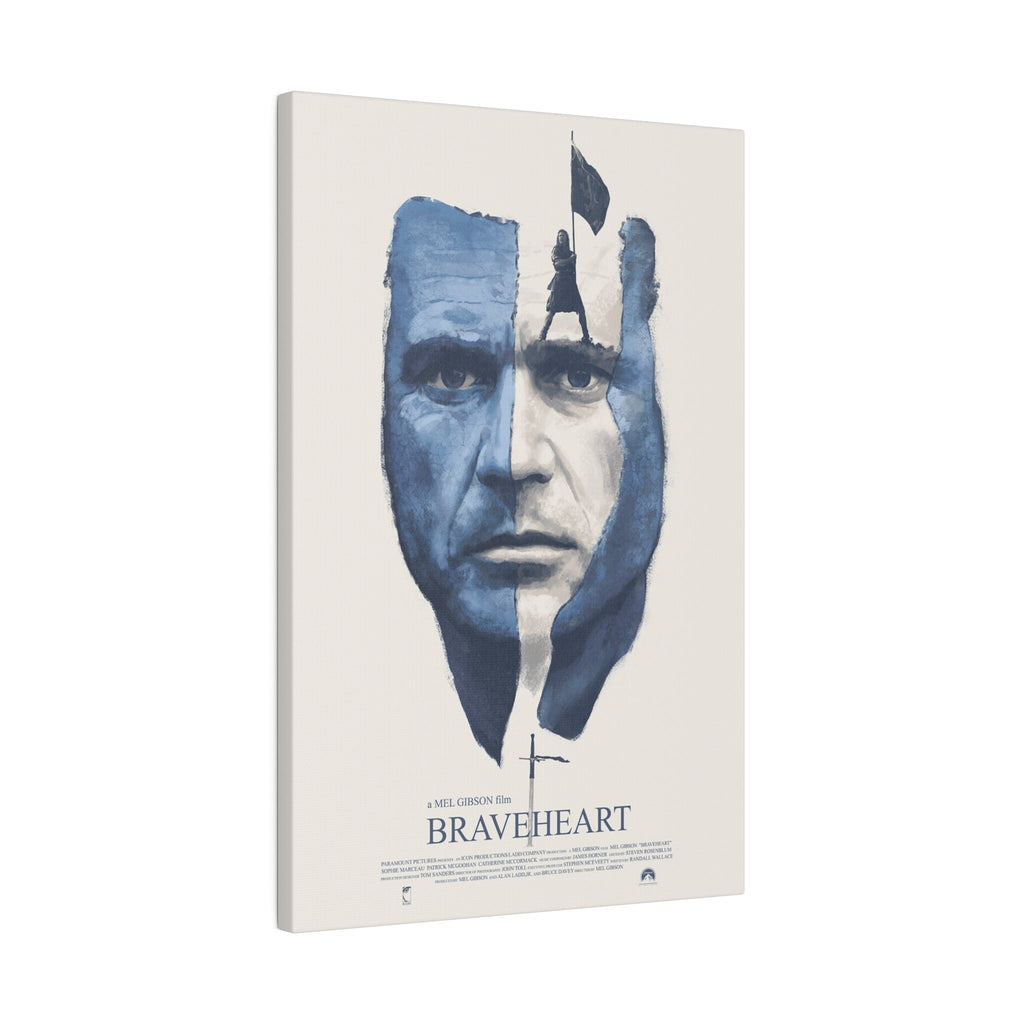 Braveheart The Face Of William Wallace Custom Canvas Movie Poster