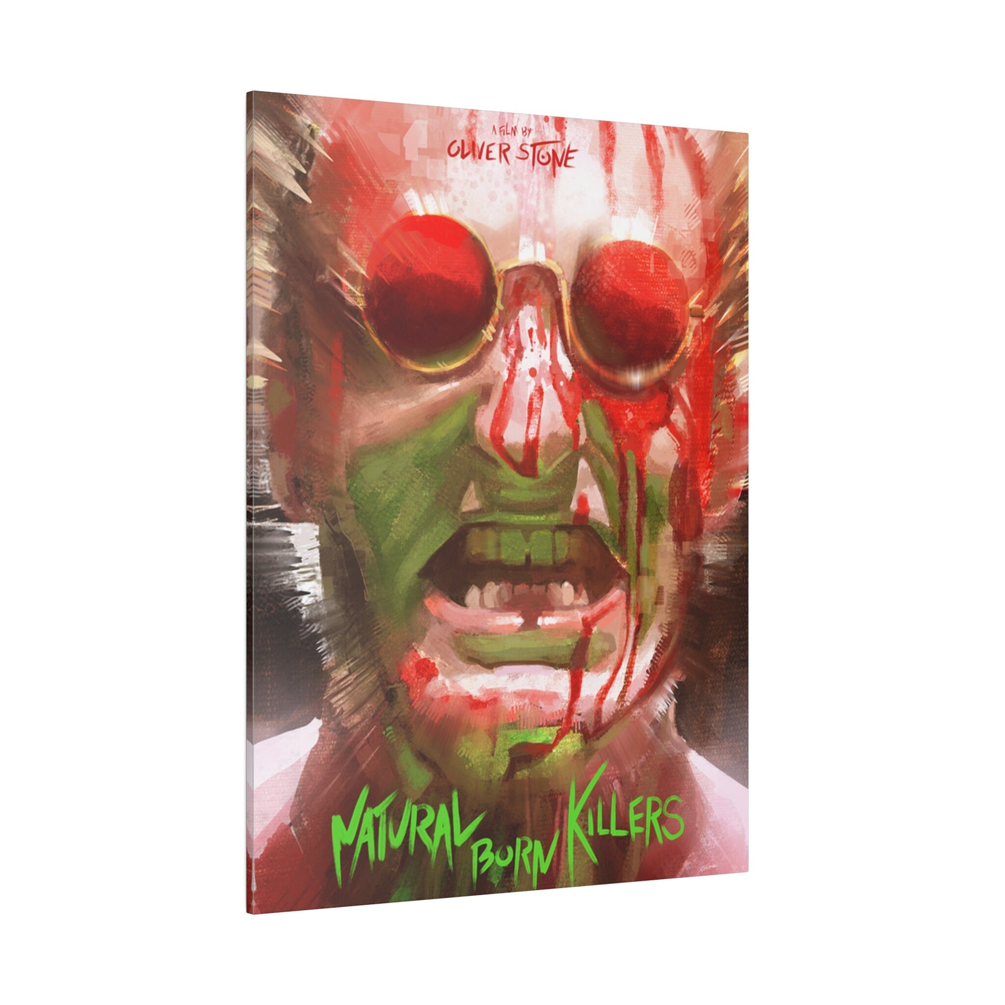 Natural Born Killers Demon Abstract Custom Canvas Wall Print