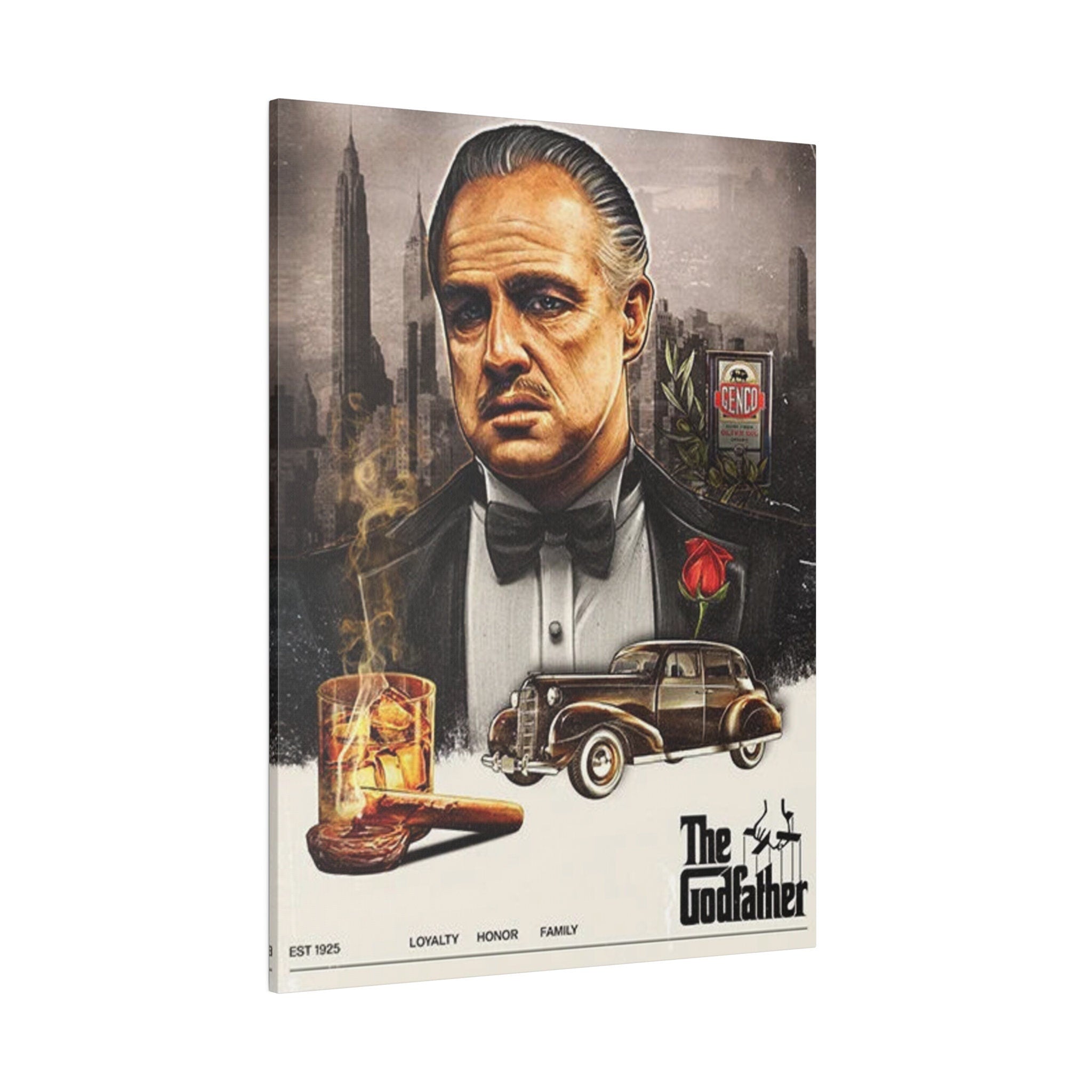 The Godfather Vintage Custom Canvas Wall Print