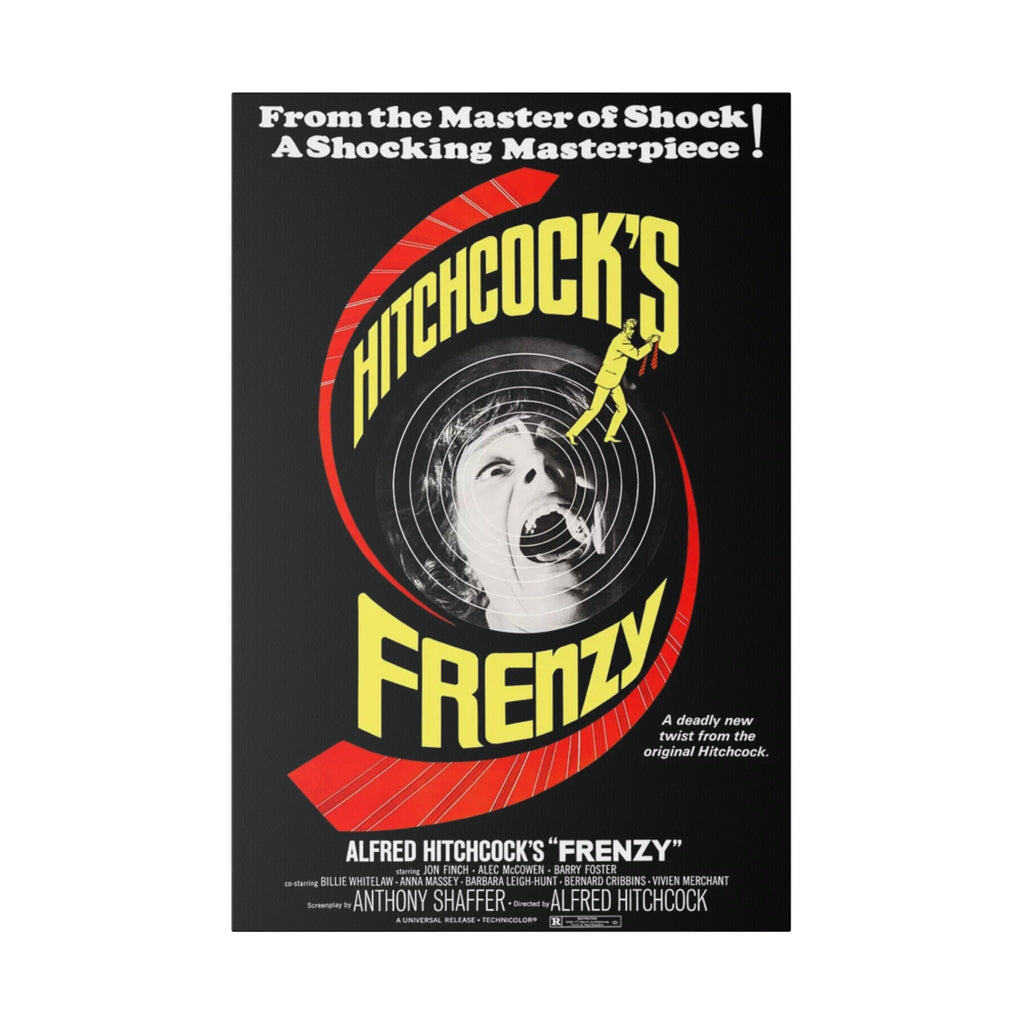 Alfred Hitchcock's Frenzy Movie Poster Custom Canvas Wall Print