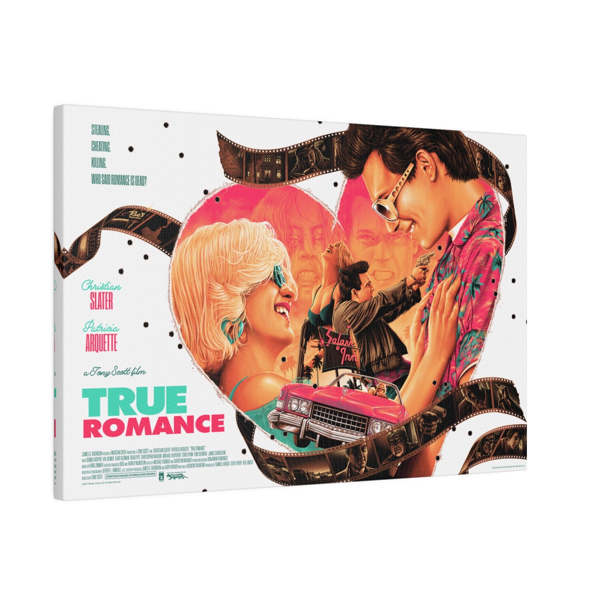 True Romance Poster Custom Canvas Wall Print
