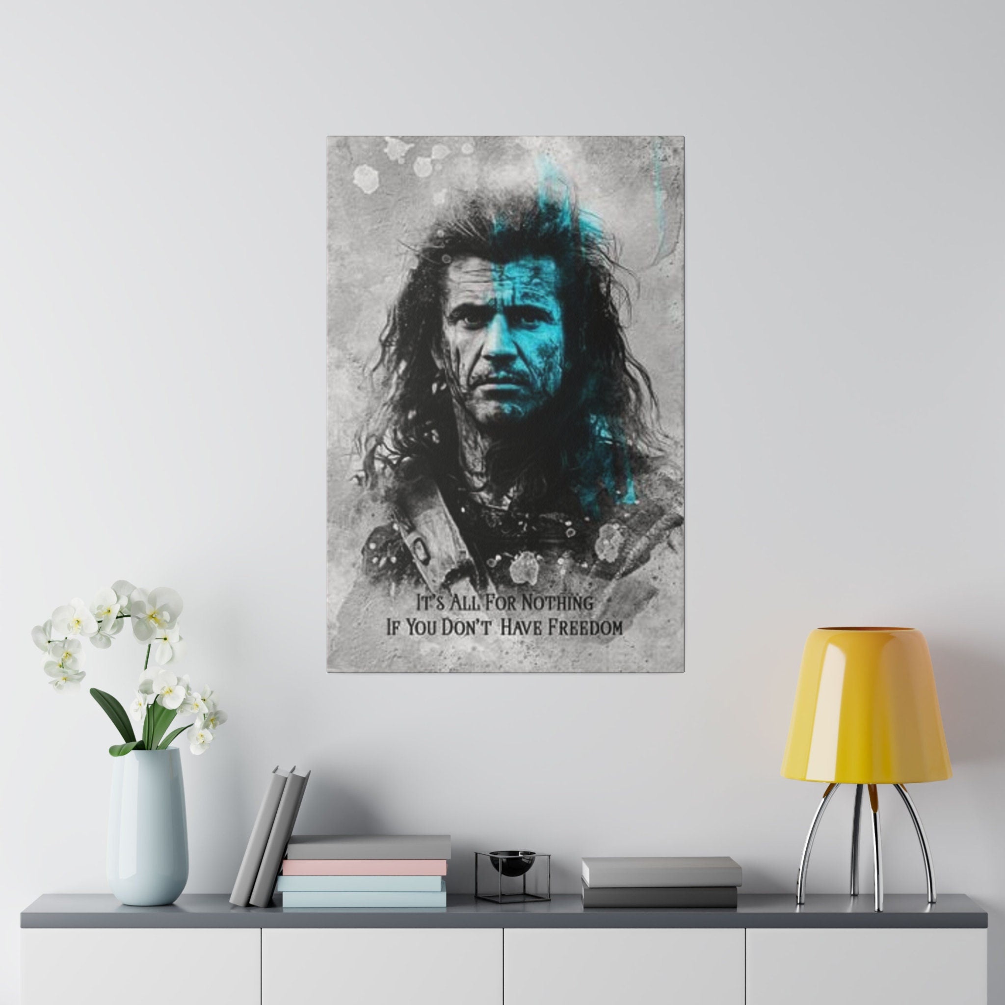 Braveheart Freedom Custom Canvas Wall Print