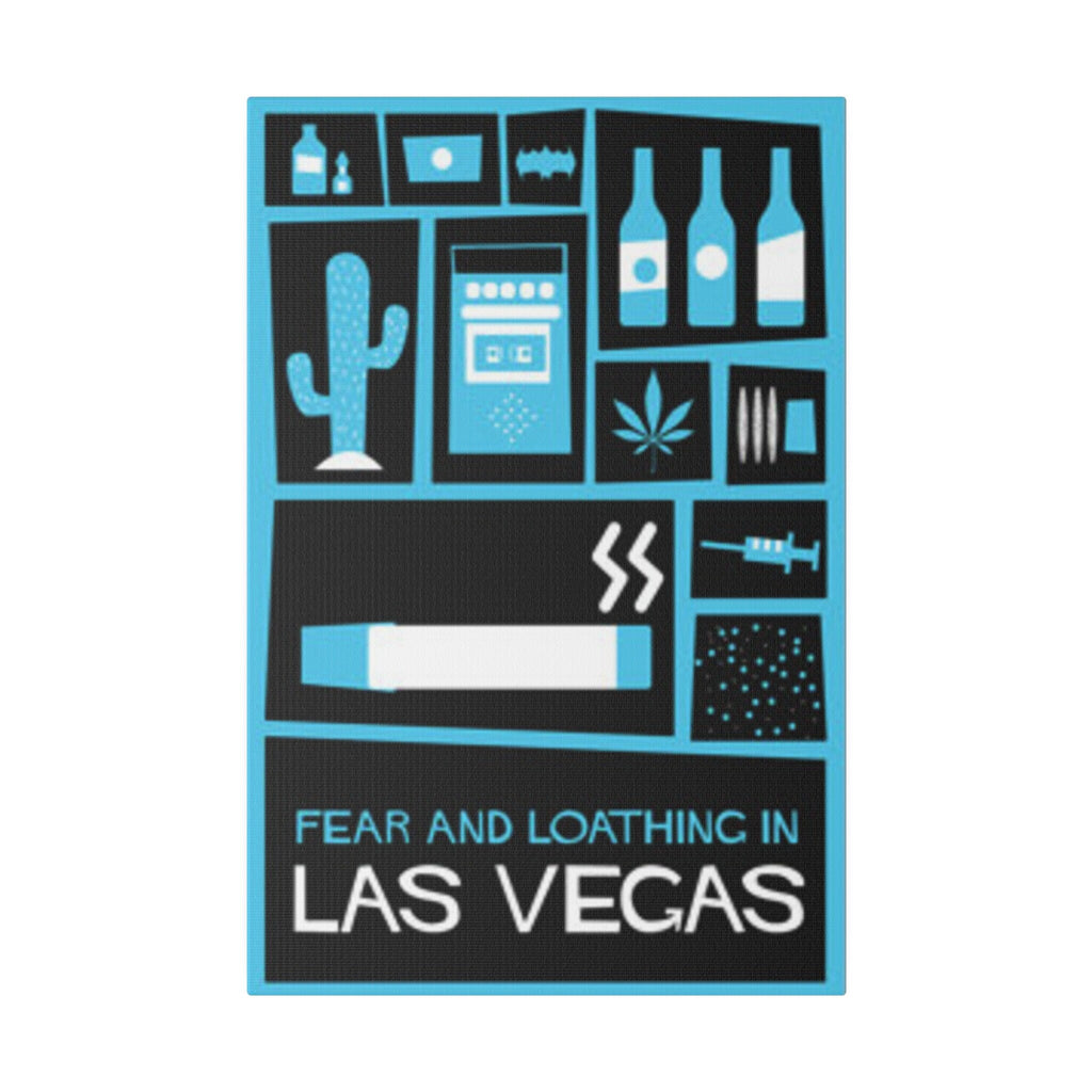 Fear and Loathing In Las Vegas Abstract Poster Custom Canvas Wall Print