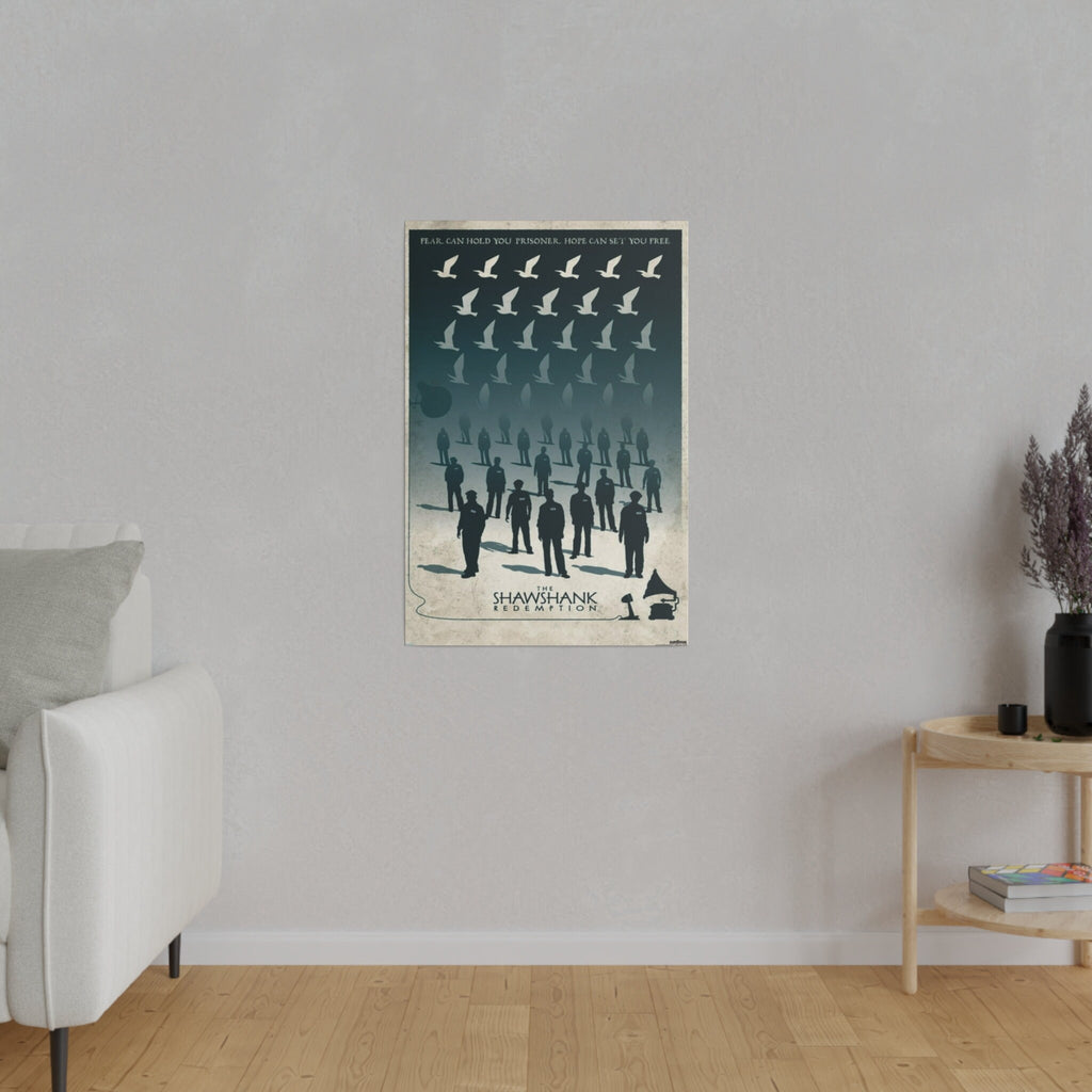 The Shawshank Redemption Abstract Movie Poster Custom Canvas Wall Print