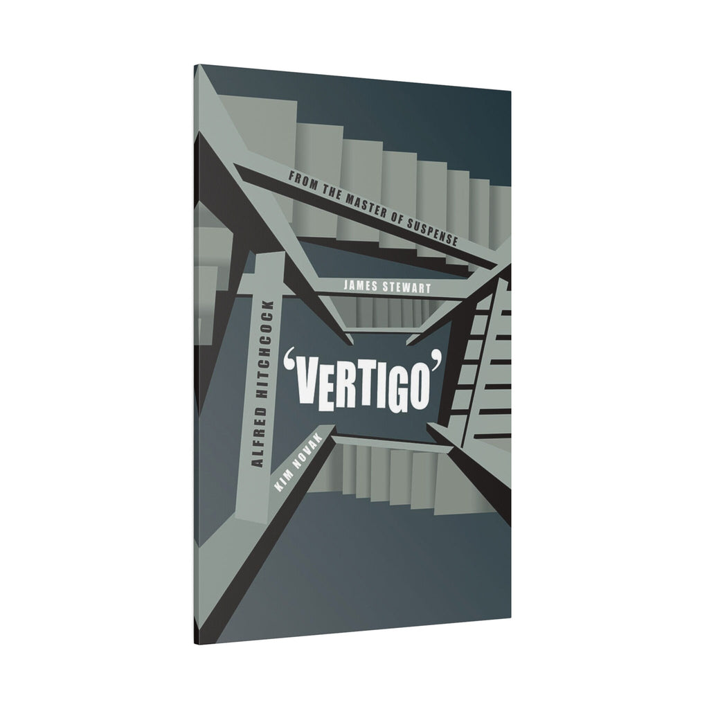 Alfred Hitchcock's Vertigo Alternate Movie Poster Custom Canvas Wall Print