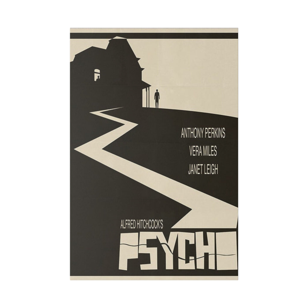 Alfred Hitchcock's Psycho Alternate Movie Poster Custom Canvas Wall Print