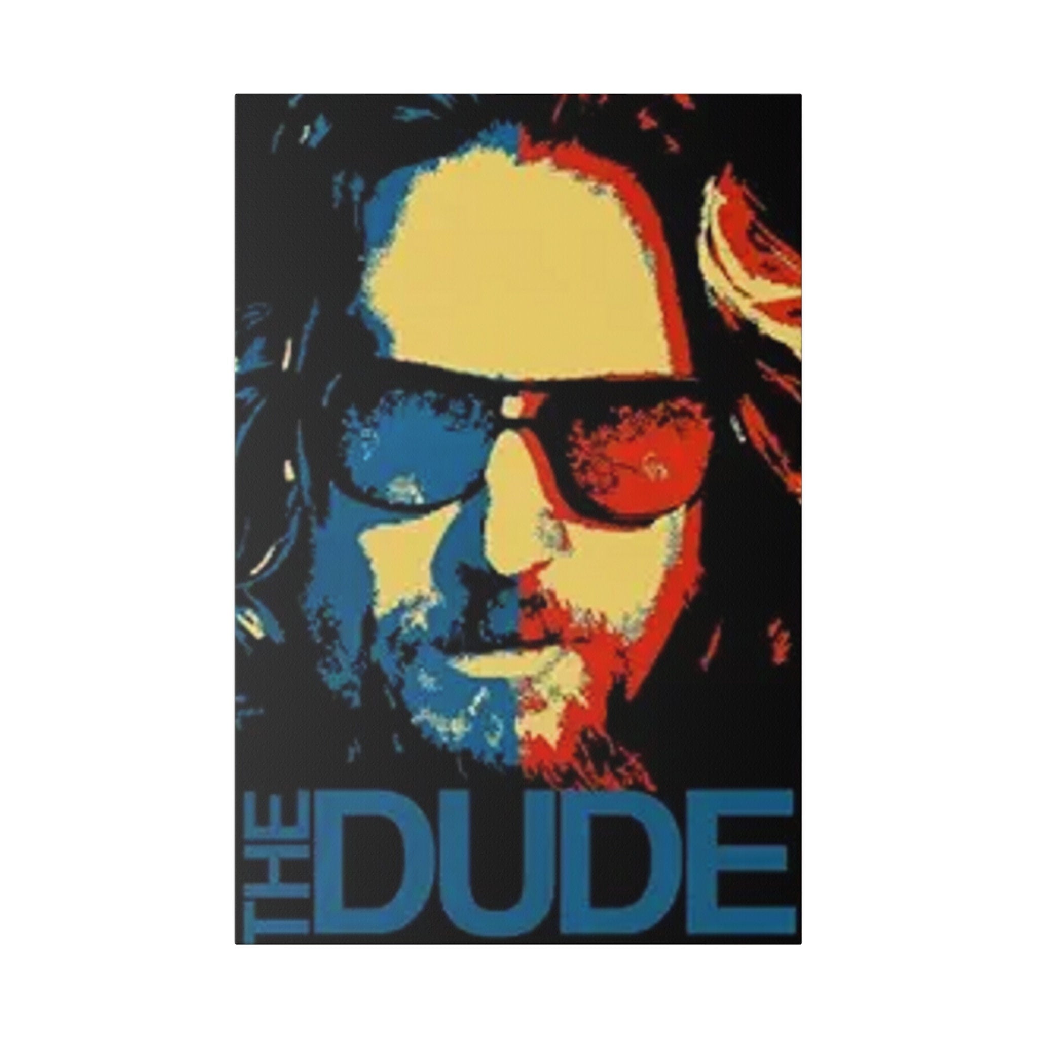 The Big Lebowski The Dude Abstract Poster Custom Canvas Wall Print