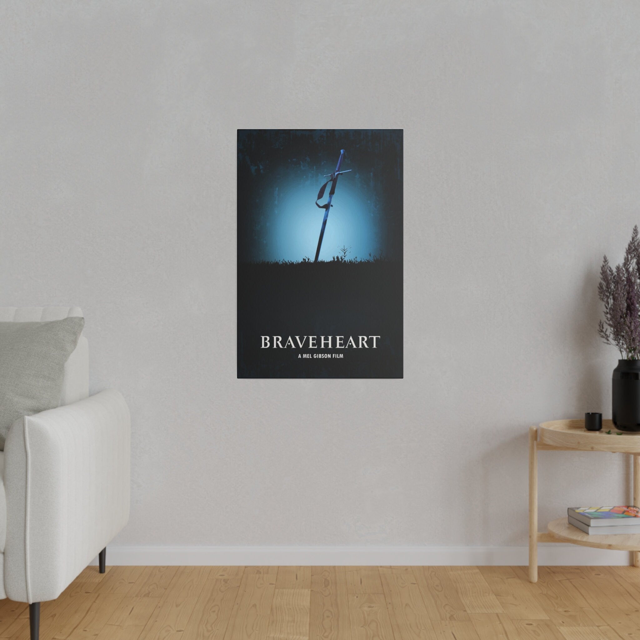 Braveheart Sword Custom Canvas Wall Print