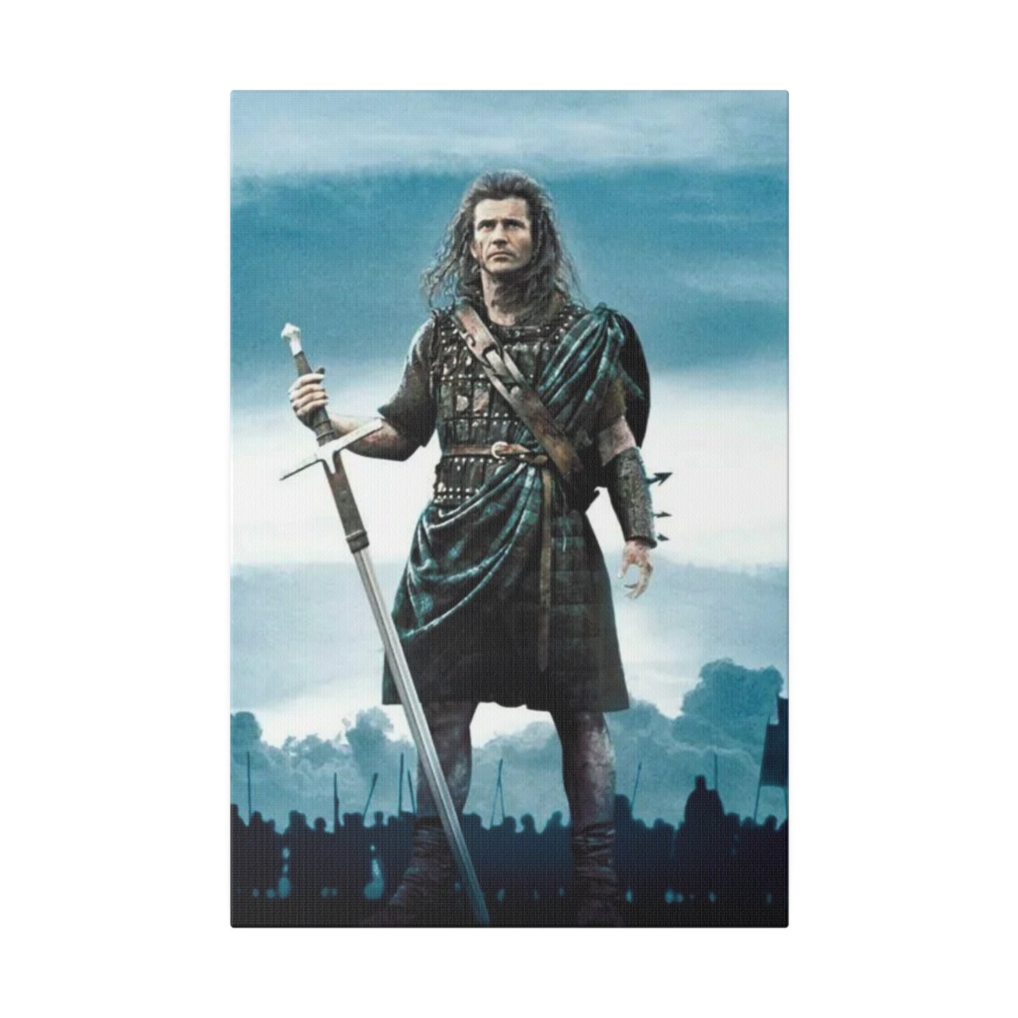 Braveheart William Wallace Stands Tall Custom Canvas Movie Poster