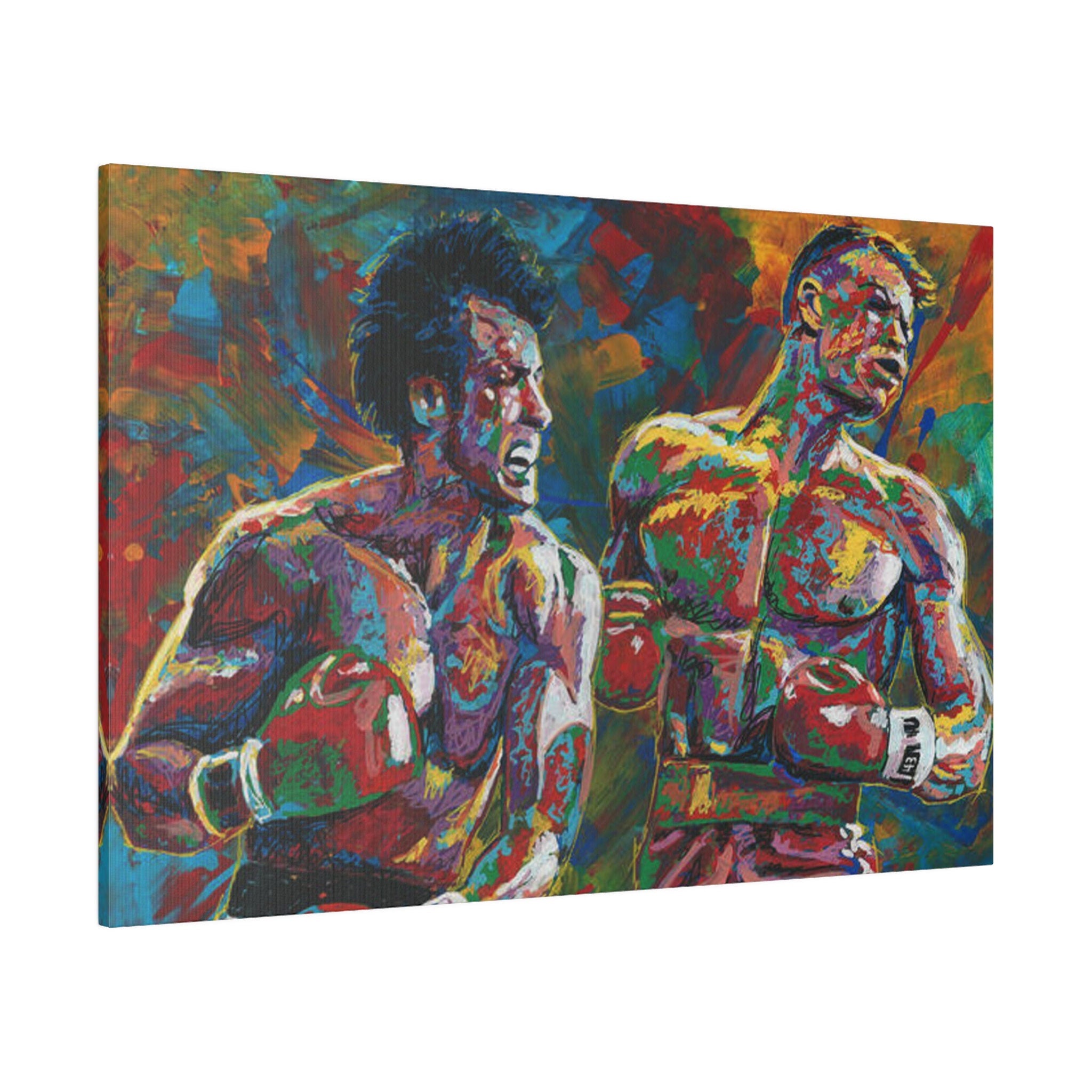 Rocky Vs. Drago Abstract Artistic Custom Canvas Wall Print