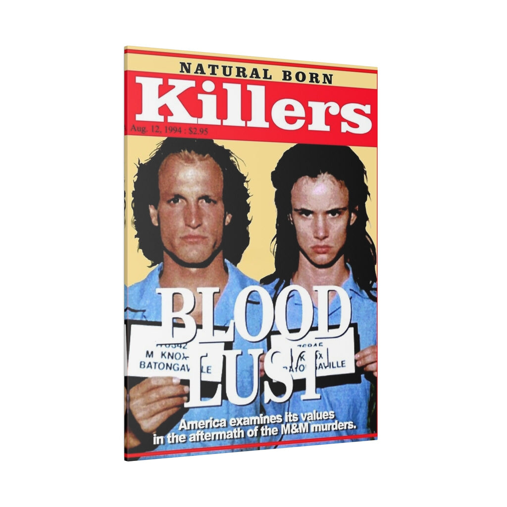 Natural Born Killers Magazine Cover Custom Canvas Wall Print