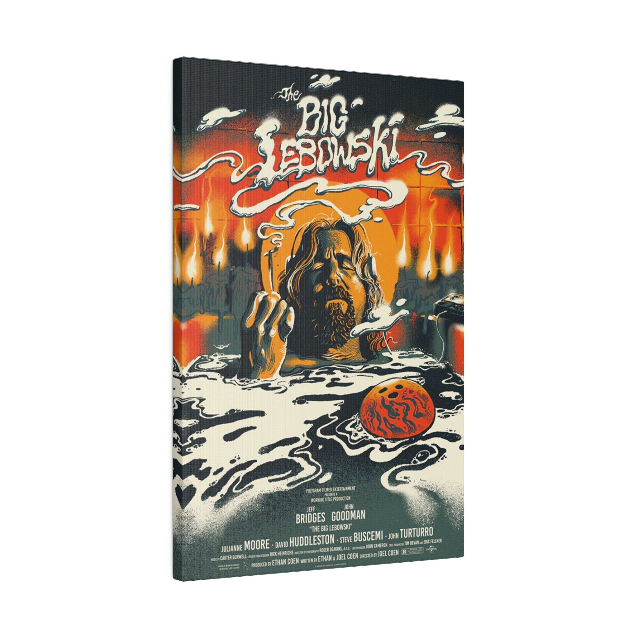 The Big Lebowski Cloud Movie Poster Custom Canvas Wall Print