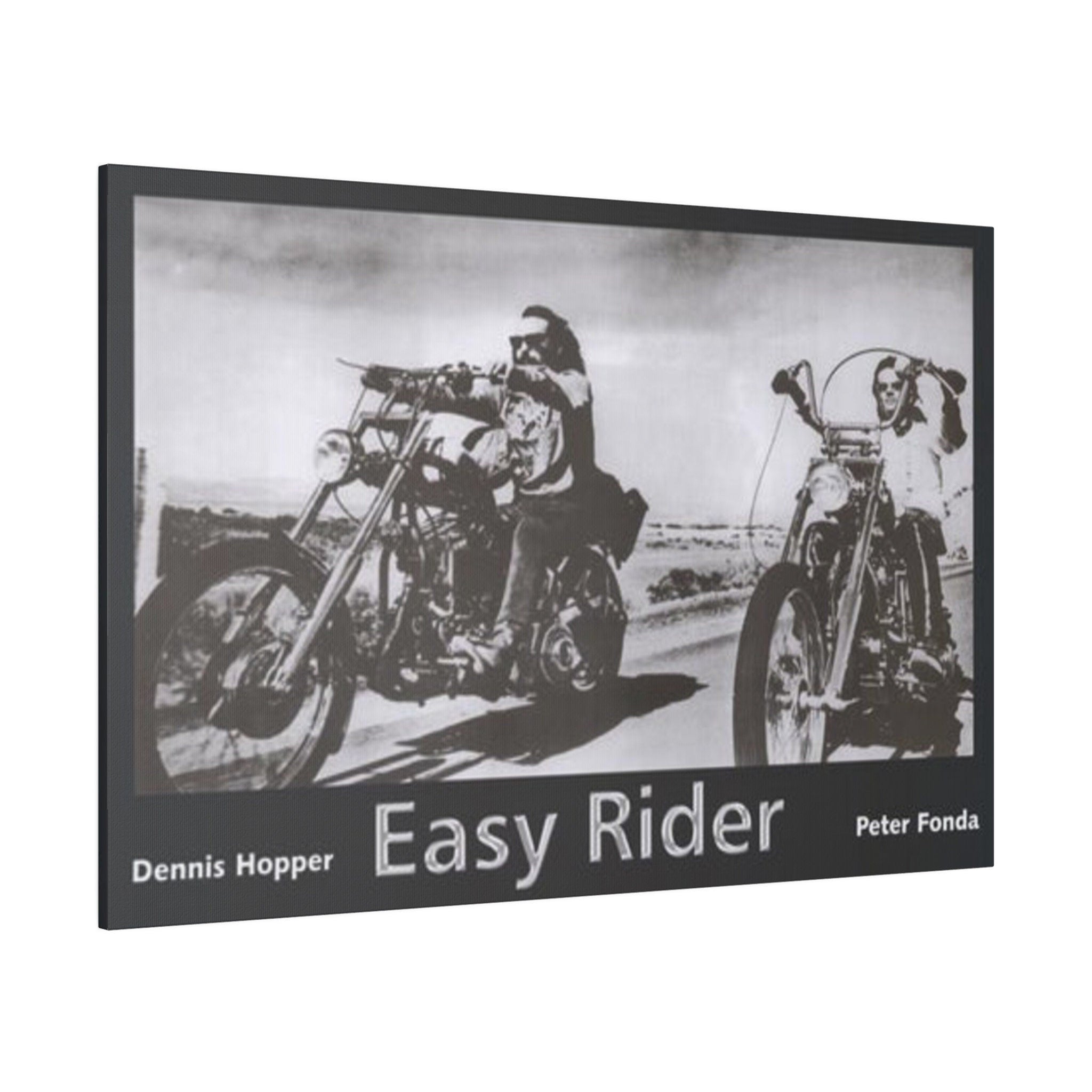 Easy Rider B/W Movie Poster Custom Canvas Wall Print