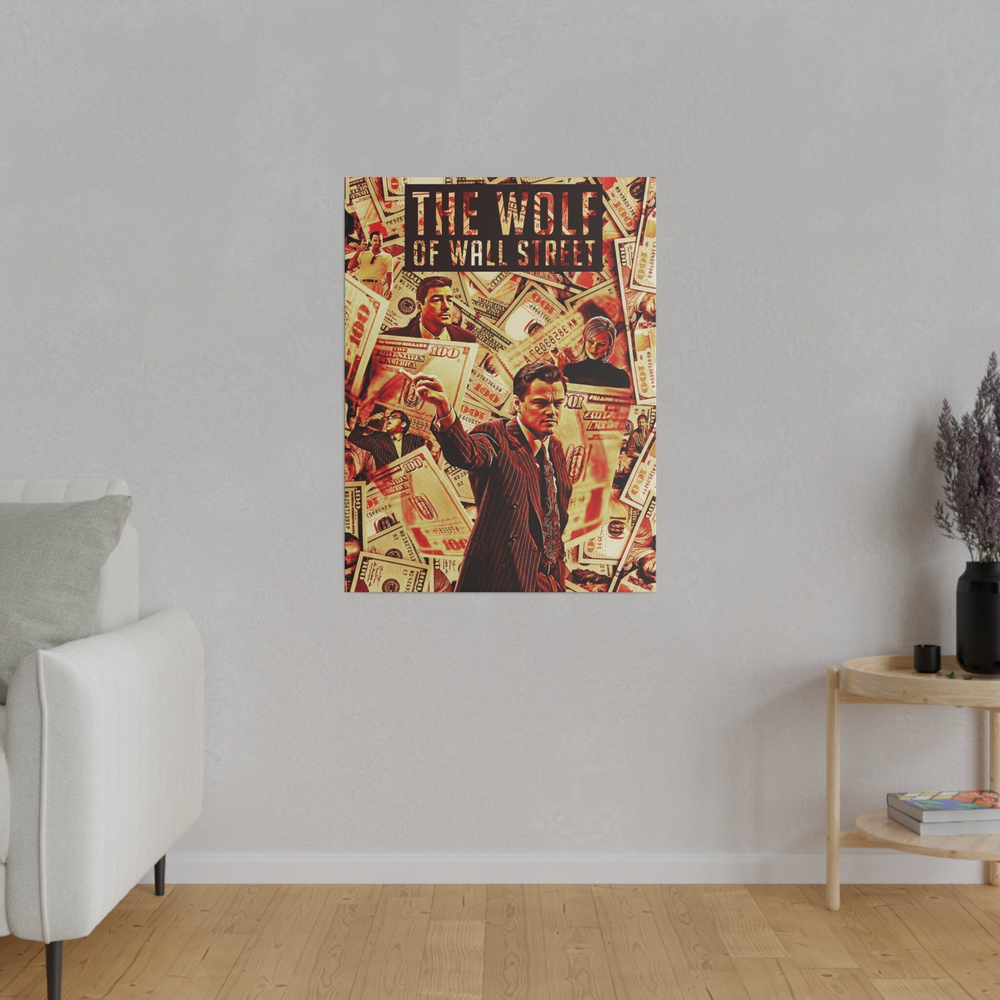 The Wolf Of Wall Street Jordan Belfort Abstract  Custom Canvas Wall Print