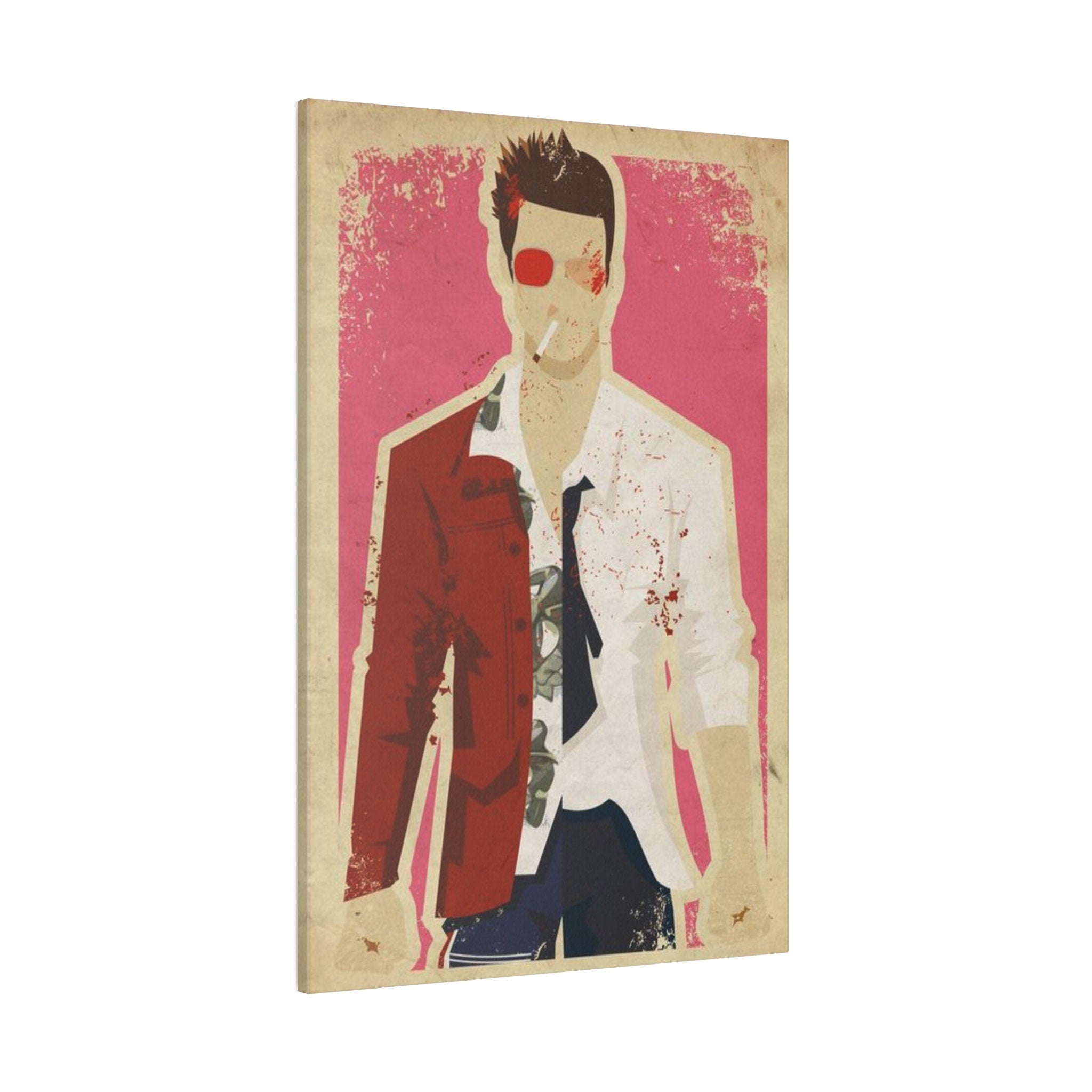Fight Club Tyler Durden Abstract Custom Canvas Wall Print