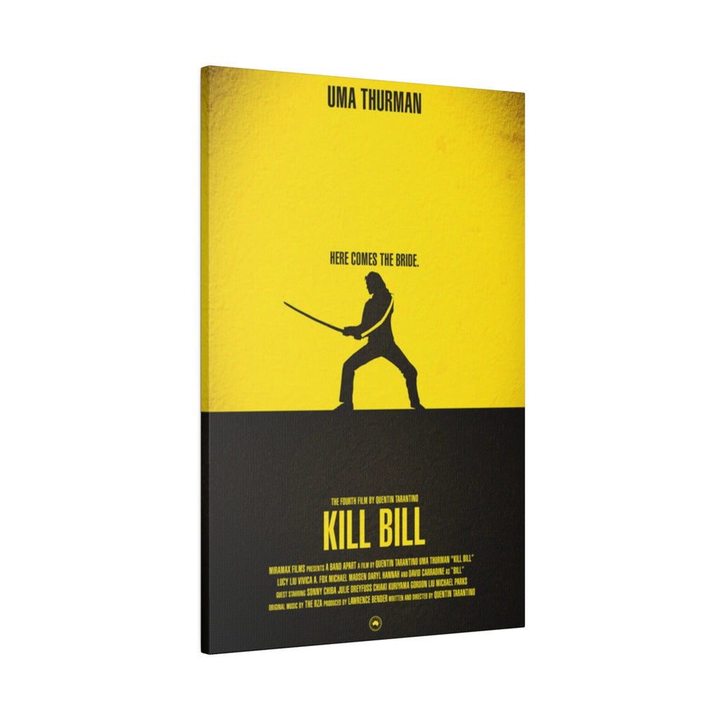 Kill Bill Movie Poster Custom Canvas Wall Print