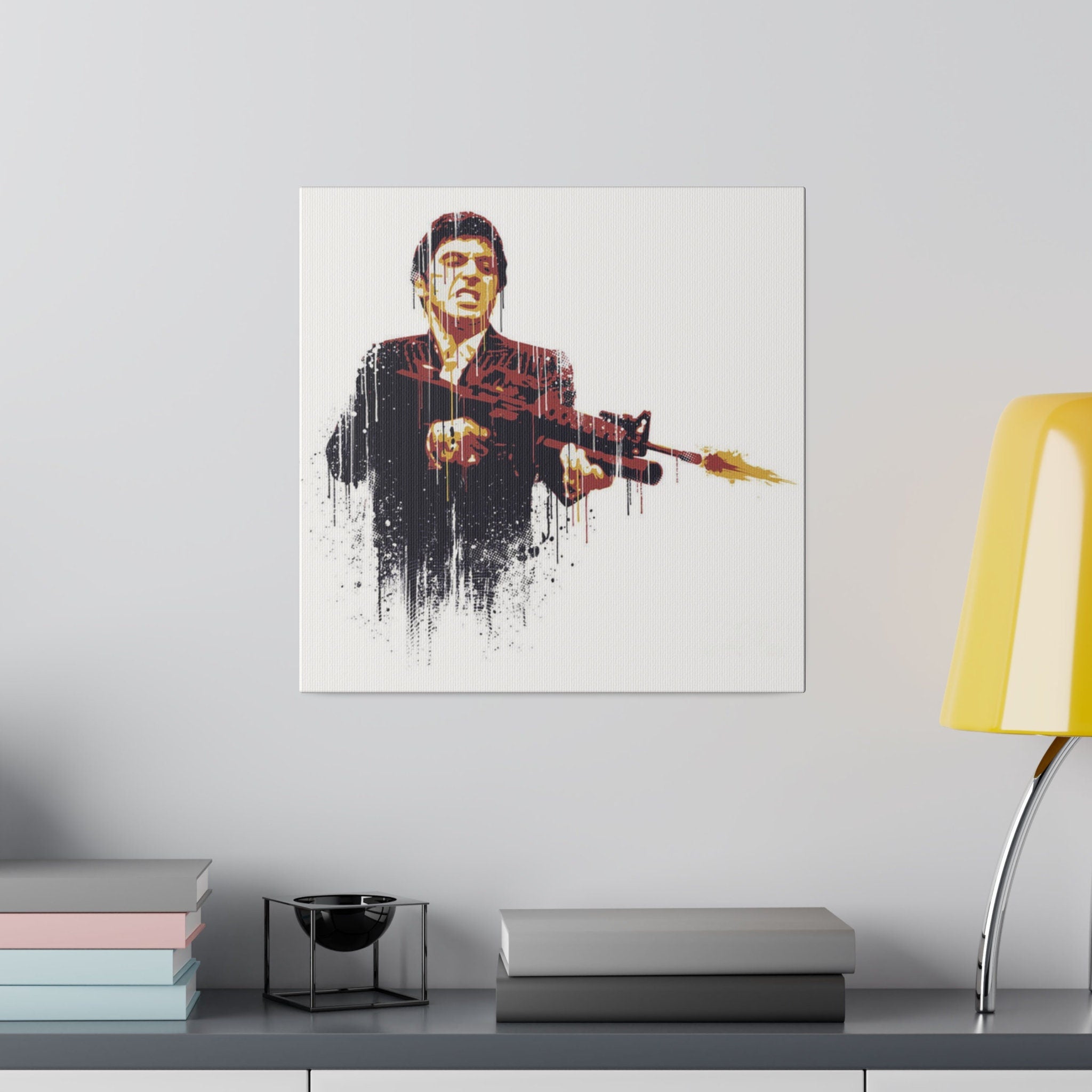 Scarface Little Friend Abstract Custom Canvas Wall Print