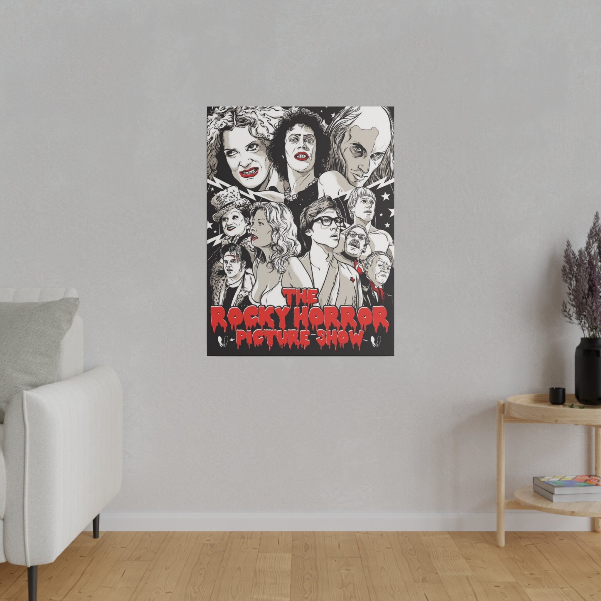 The Rocky Horror Picture Show Comic Poster Custom Canvas Wall Print