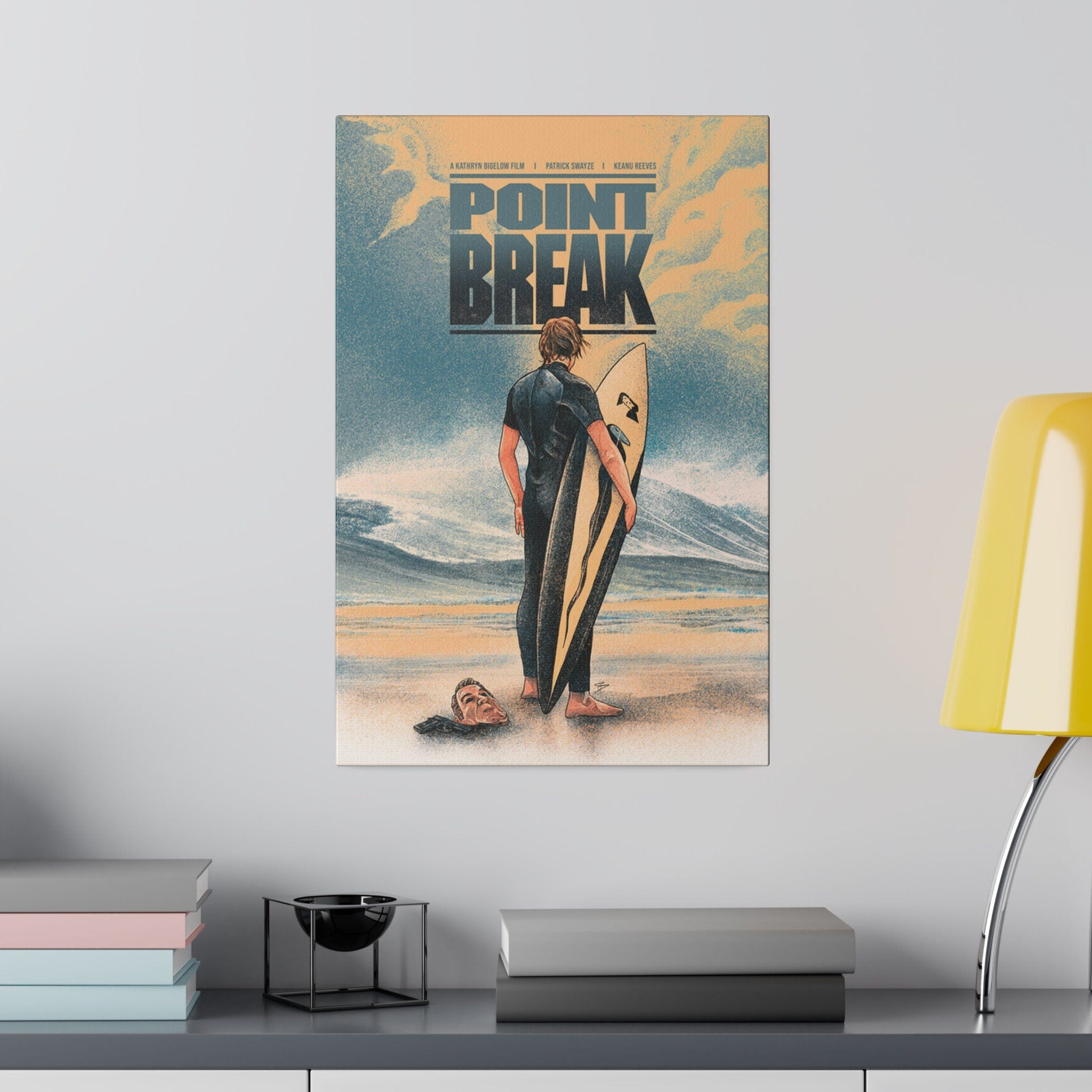 Point Break Bodhi Wave Custom Canvas Wall Print
