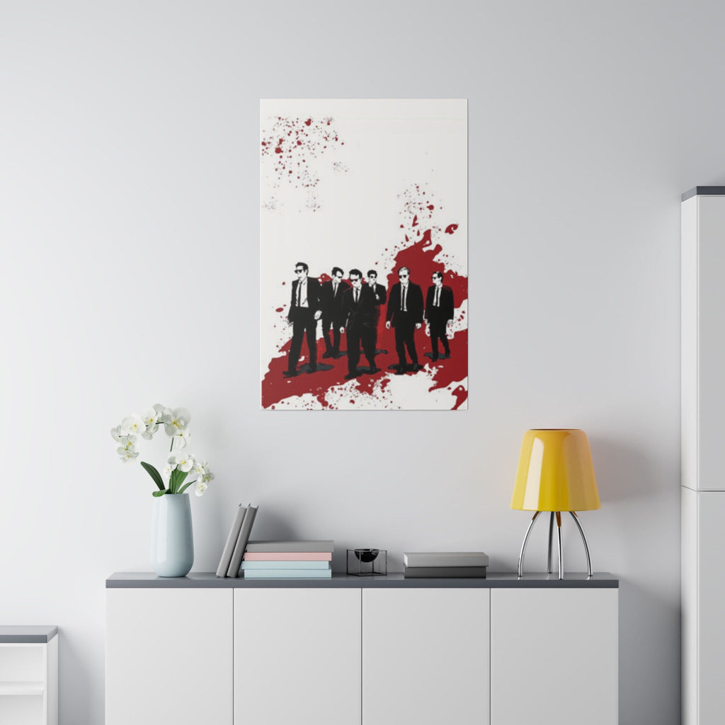 Reservoir Dogs Blood Splatter Poster Custom Canvas Wall Print