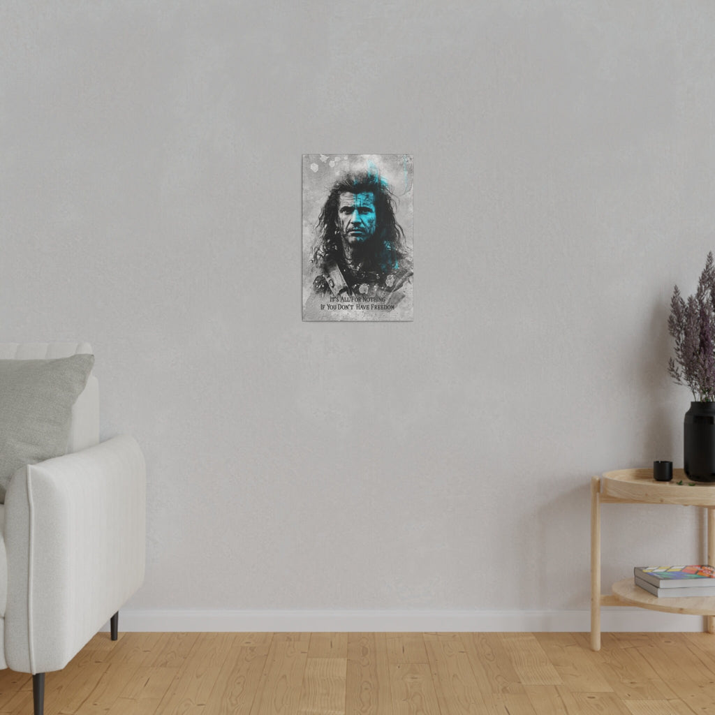 Braveheart Freedom Custom Canvas Wall Print