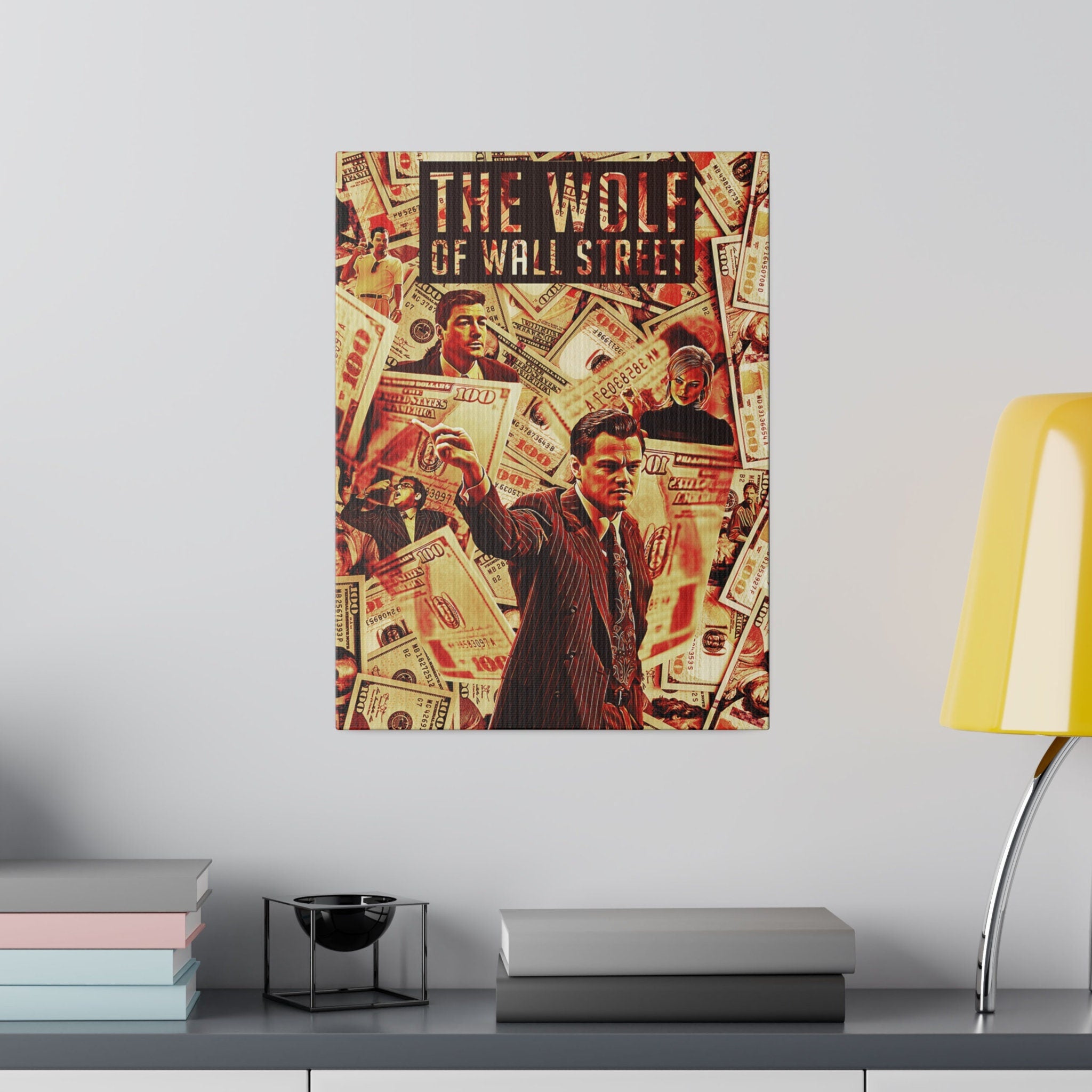 The Wolf Of Wall Street Jordan Belfort Abstract  Custom Canvas Wall Print
