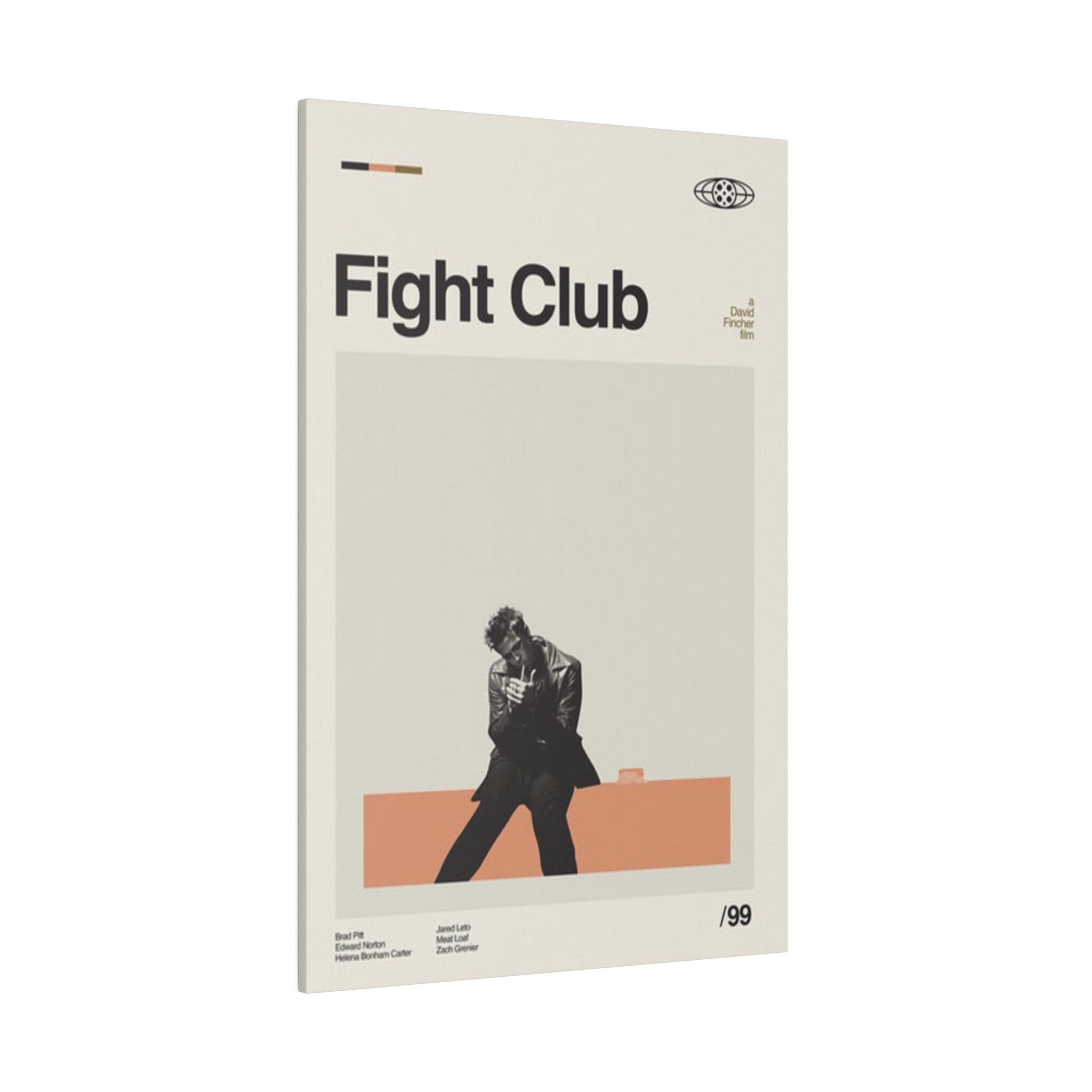 Fight Club Minimalist Movie Poster Custom Canvas Wall Print