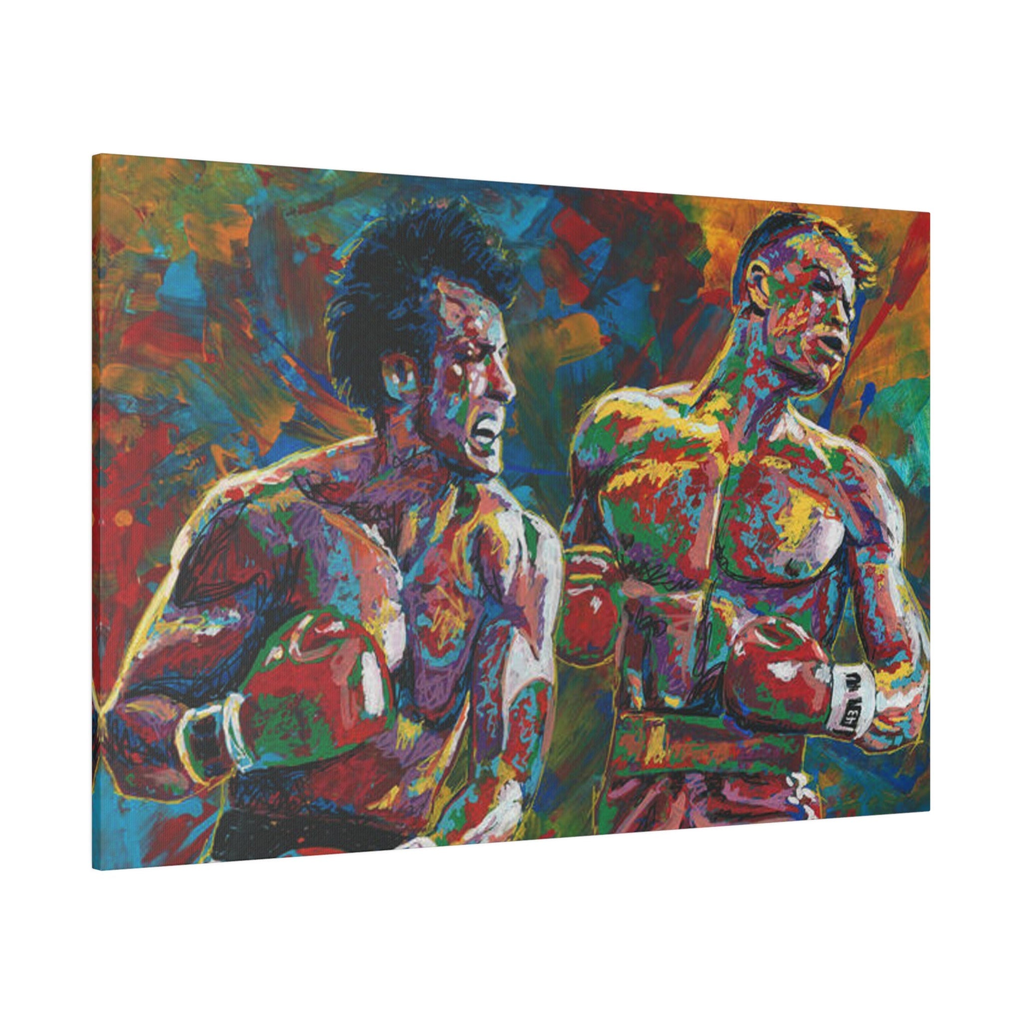 Rocky Vs. Drago Abstract Artistic Custom Canvas Wall Print