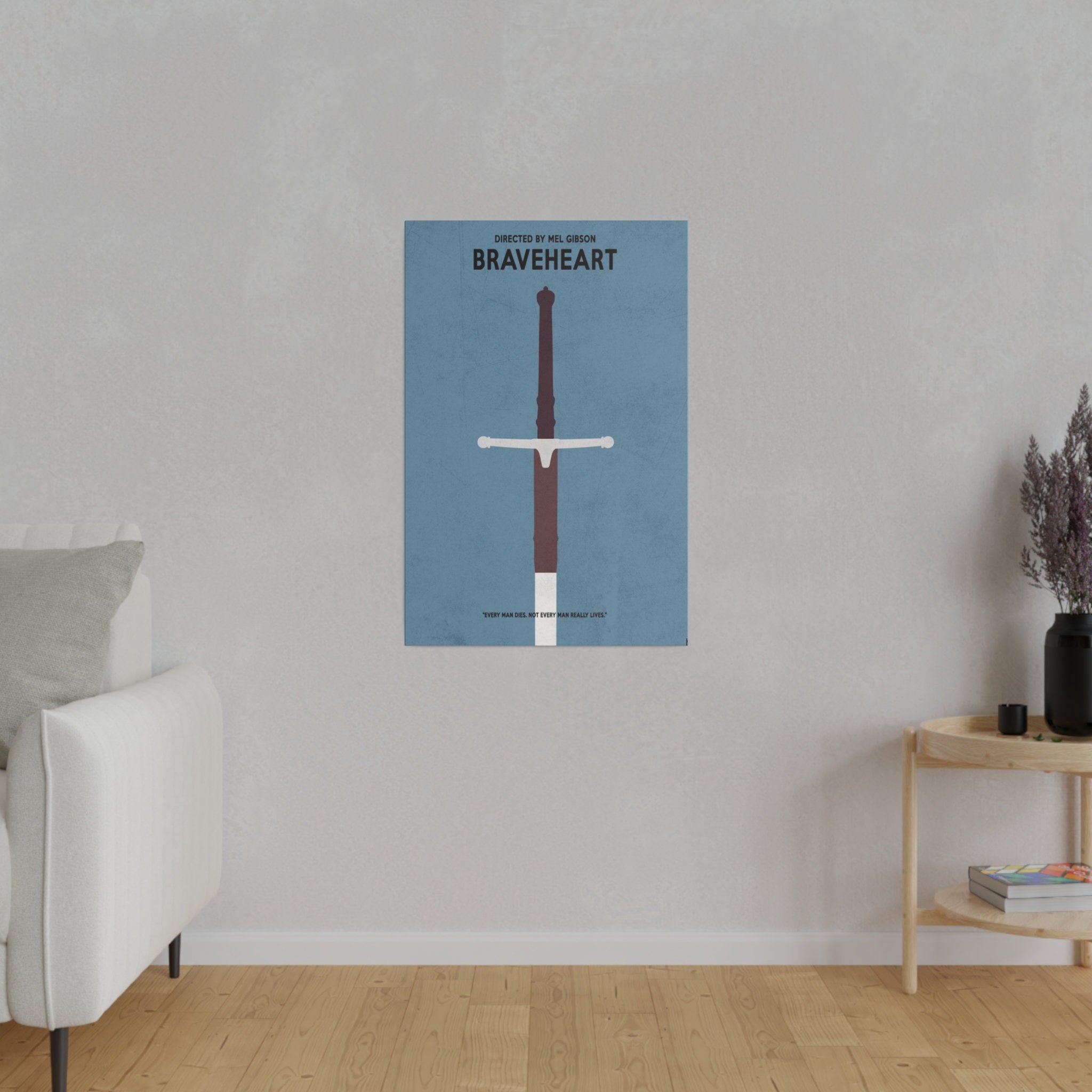 Braveheart Sword2 Custom Canvas Movie Poster