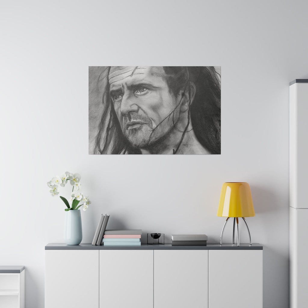 Braveheart William Wallace Sketch Custom Canvas Wall Print