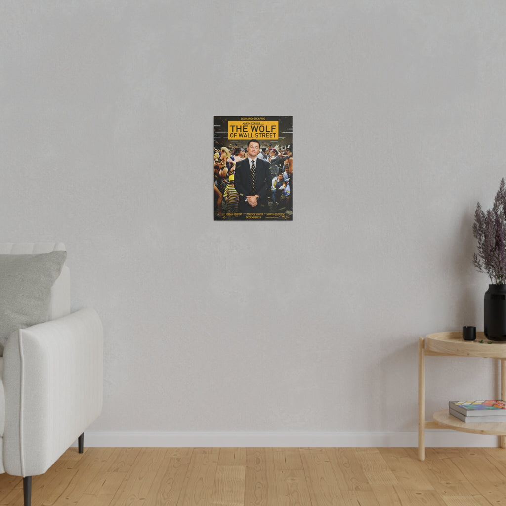 The Wolf Of Wall Street Movie Poster Custom Canvas Wall Print
