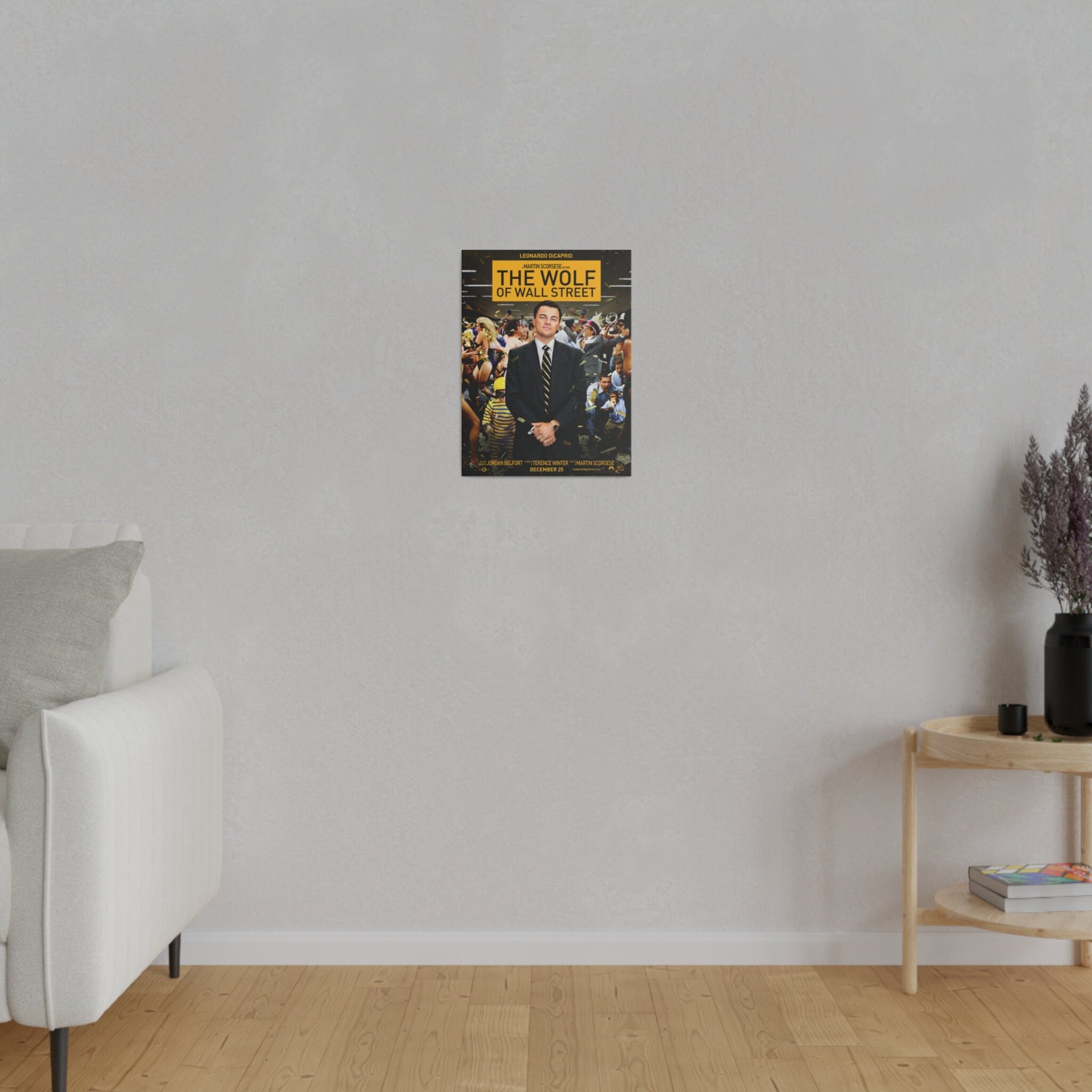 The Wolf Of Wall Street Movie Poster Custom Canvas Wall Print